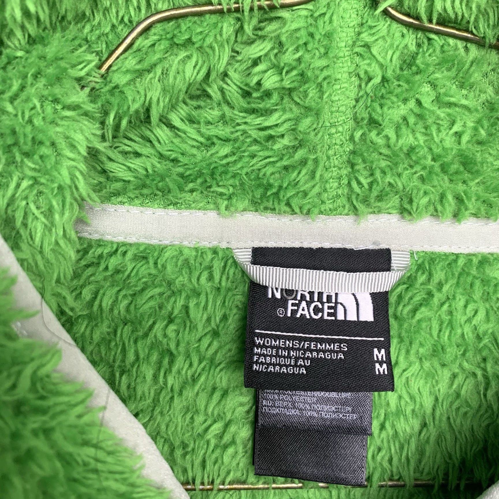 The North Face The North Face Fleece Jacket Womens M Green Long Sleeve Zip Hooded Full Zip Logo Outdoor Runtime Size M / US 6-8 / IT 42-44 - 6 Thumbnail