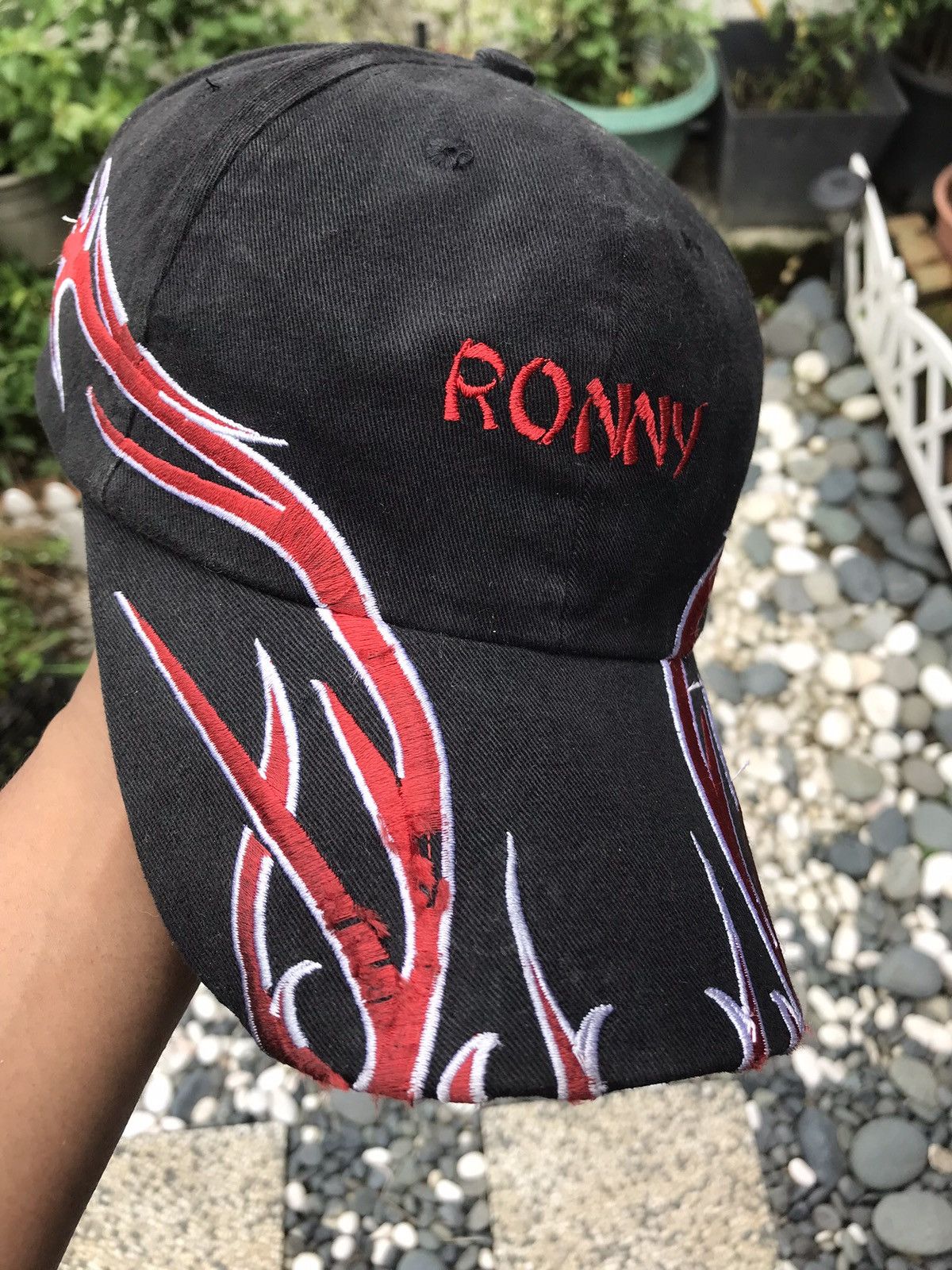 Japanese Brand ACCEPT OFFER 💥 VINTAGE EMBROIDERY FLAMES CAP HAT Size ONE SIZE - 1 Thumbnail
