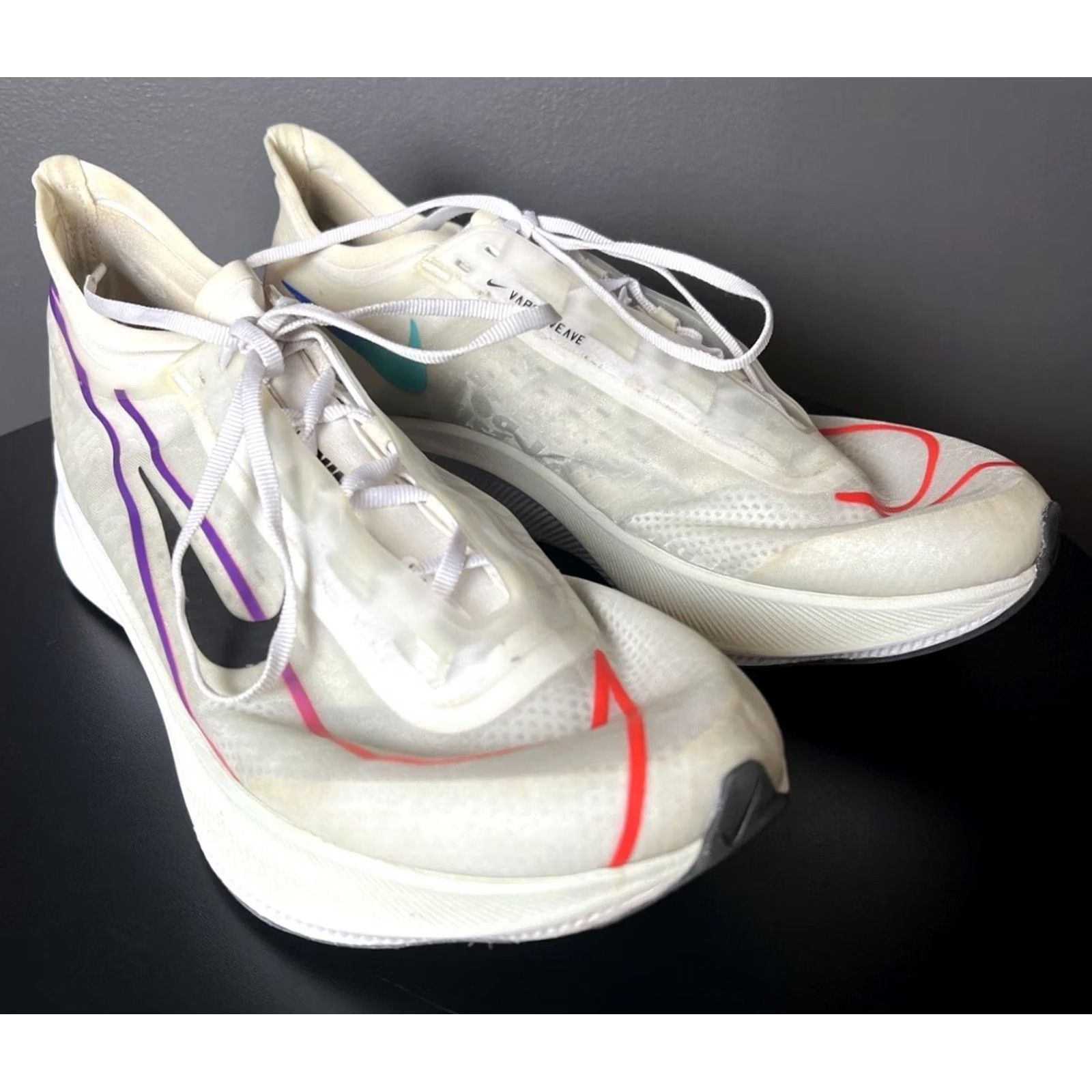 Nike Nike Zoom Fly 3 White/Black-Hyper Violet Women's Mens 11 9.5 AT8241-102 Sneaker Athletic Shoes Size US 11 / IT 41 - 7 Thumbnail