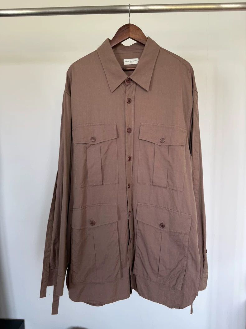 Dries Van Noten DRIES VAN NOTEN Work shirt coat Size US L / EU 52-54 / 3 - 2 Thumbnail
