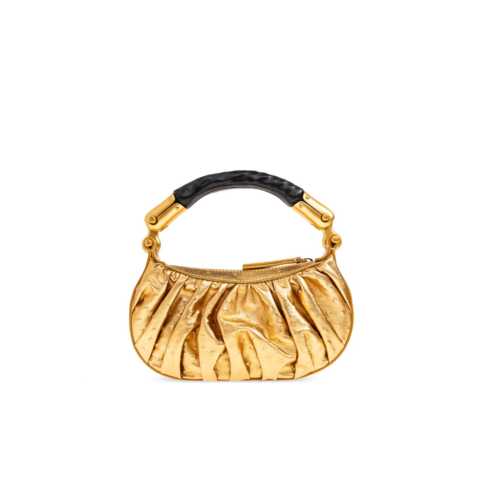 Balmain BALMAIN Ebene Mini Gold Top Handle Bag New & Authentic Size ONE SIZE - 2 Thumbnail