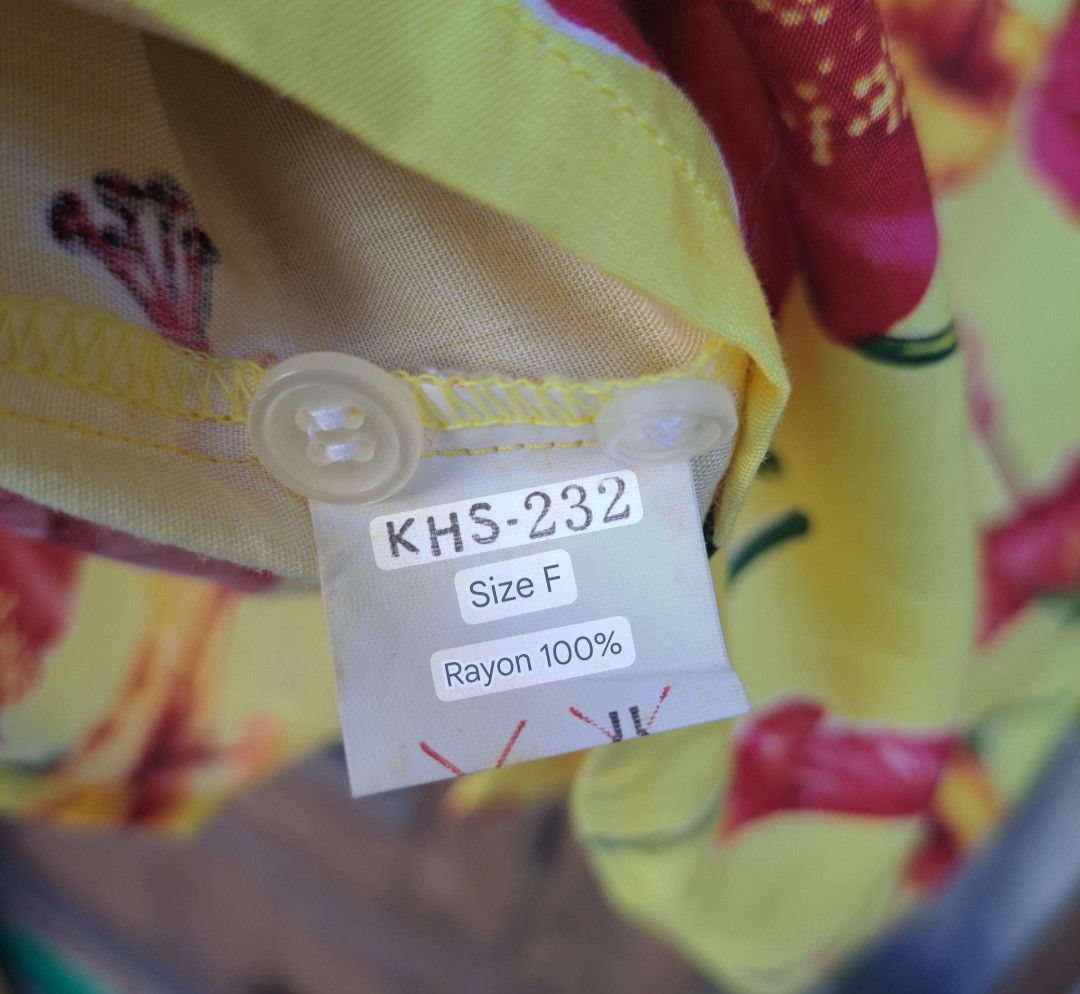 Kenzo KENZO Floral Rayon Shirts Size Free Size US L / EU 52-54 / 3 - 6 Thumbnail