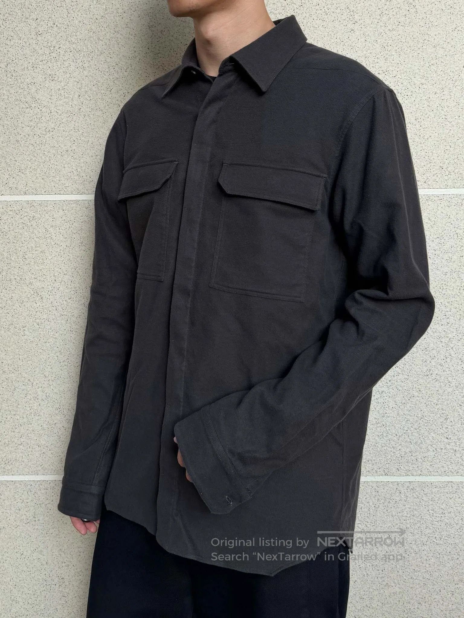 Rick Owens RICK OWENS Long Sleeve Cotton Shirt Size US M / EU 48-50 / 2 - 6 Thumbnail