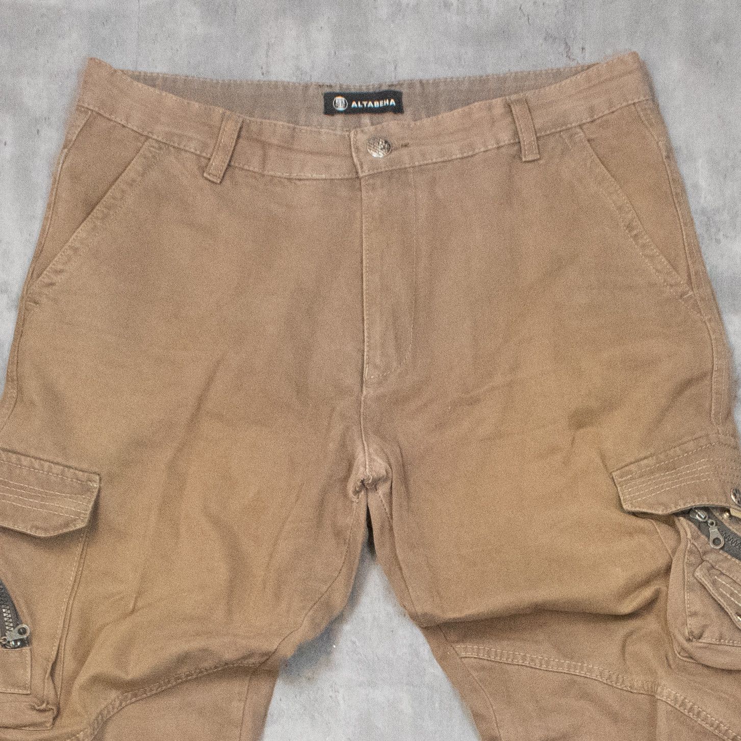 Japanese Brand Y2K 2000's Japanese Relax Baggy Wide Brown Cargo Pant's Size US 36 / EU 52 - 4 Thumbnail