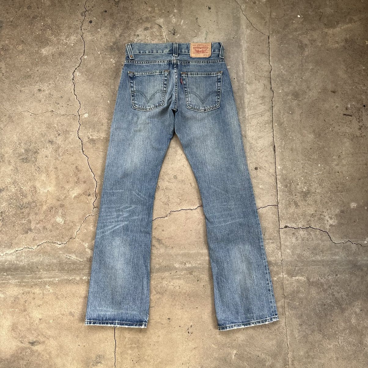 Vintage Y2K Levis 512 Flared Bootcut Faded Blue Jeans