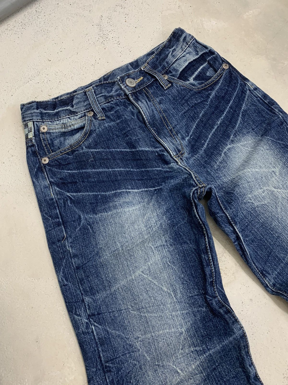 20471120 × Hysteric Glamour × Japanese Brand Back Forth Gothic Wing Seditionaries Bondage Denim Pants Size US 27 - 10 Thumbnail