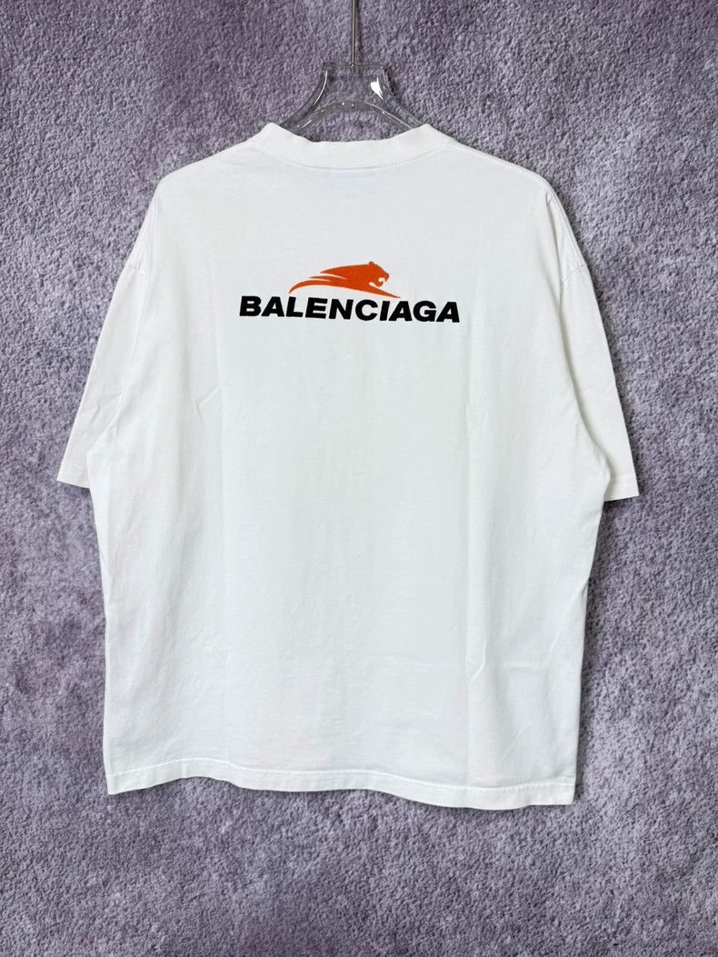 Balenciaga Balenciaga White tiger head embroidery short-sleeve Size US M / EU 48-50 / 2 - 2 Thumbnail