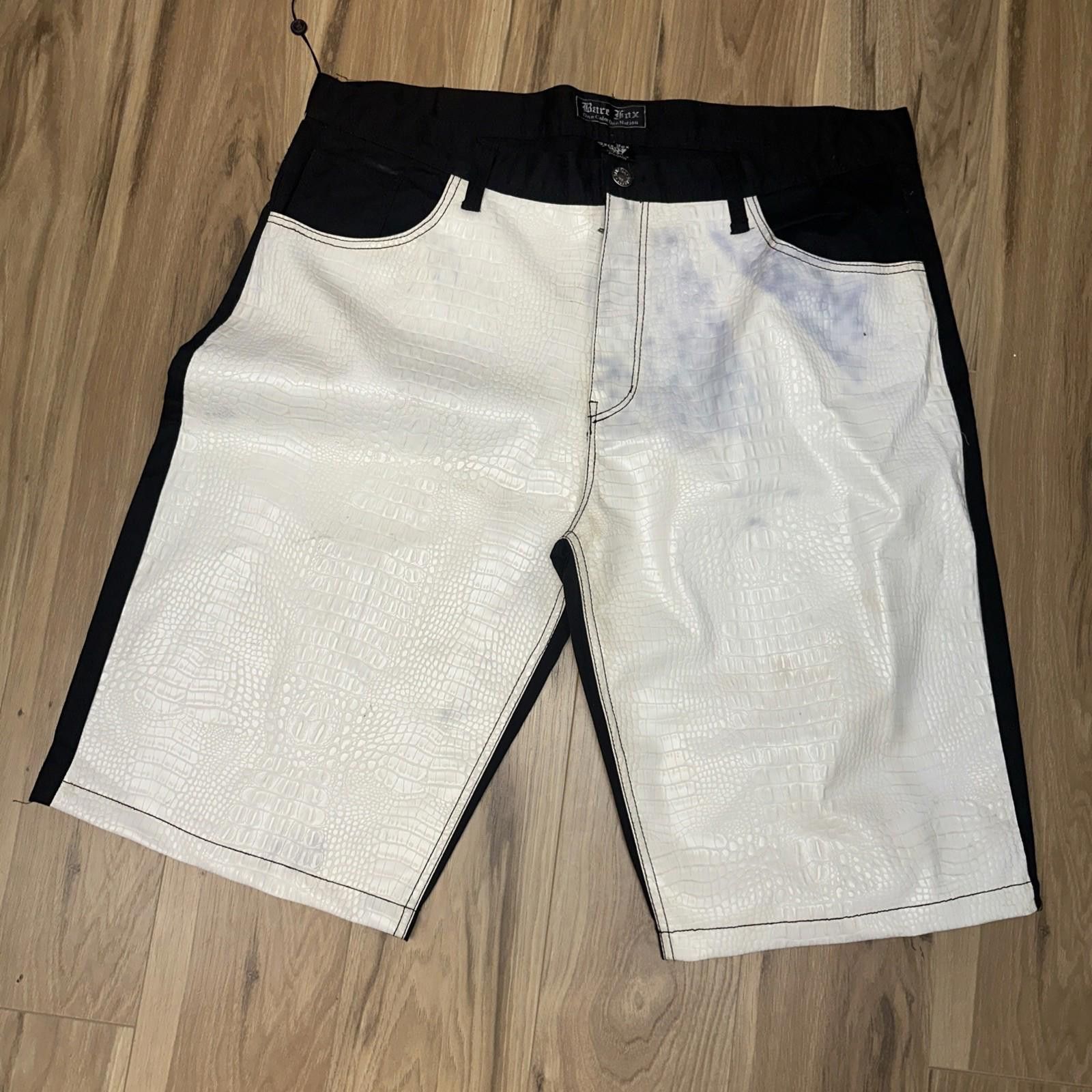 Fox Racing Rare Fox Black White Y2K 90s Hip hop Street Size 44 Shorts Size US 44 / EU 60 - 1 Thumbnail