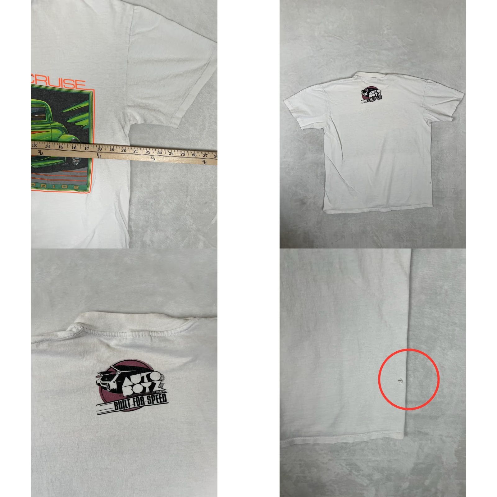 Vintage VINTAGE Auto Botz Summer Cruise Shirt Mens L White Graphic Print 1989 Hot Rod Cars Summer Crew Neck Size US L / EU 52-54 / 3 - 8 Thumbnail