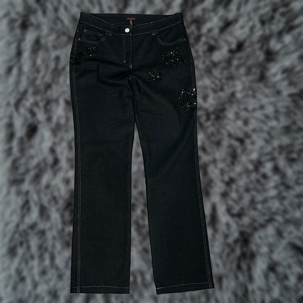 Escada Escada Sequined Embellished Sparkling Jeans 38 Size 30" / US 8 / IT 44 - 1 Thumbnail