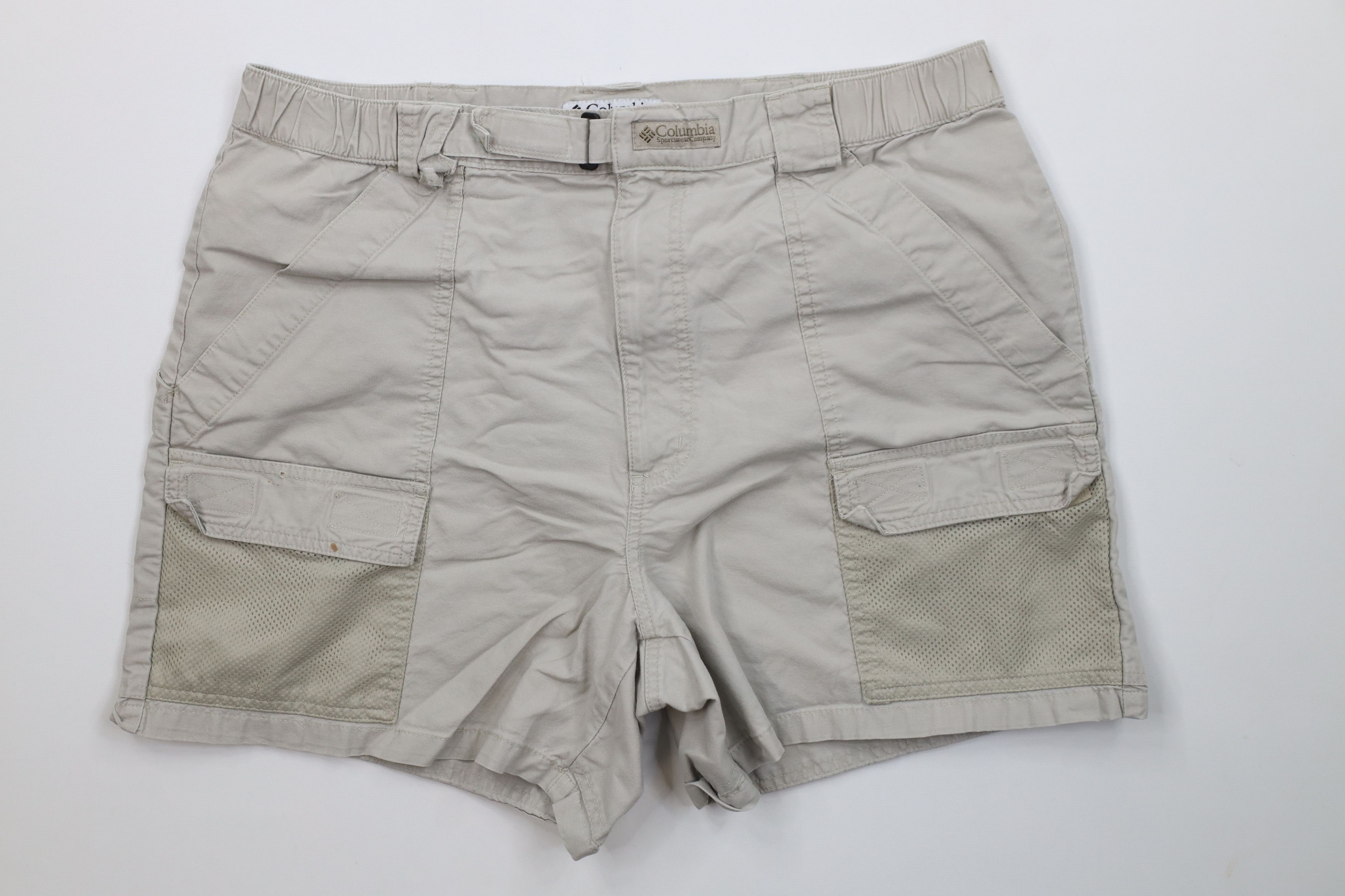 Columbia Vintage Columbia PFG Mesh Canvas Cargo Shorts Beige Cotton Size US 34 / EU 50 - 1 Thumbnail