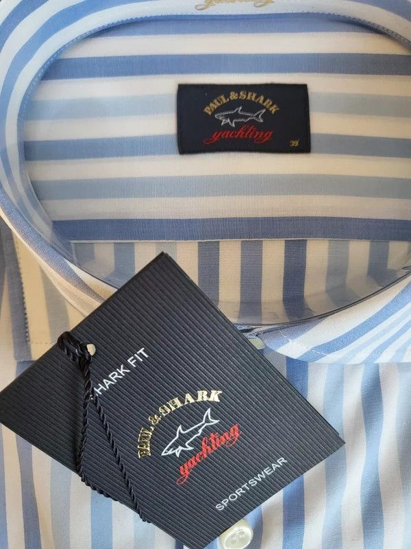 Paul & Shark RRP330€ PAUL&SHARK sz M SHIRTS STRIPED LONG SLEEVES NEW Size US M / EU 48-50 / 2 - 2 Thumbnail