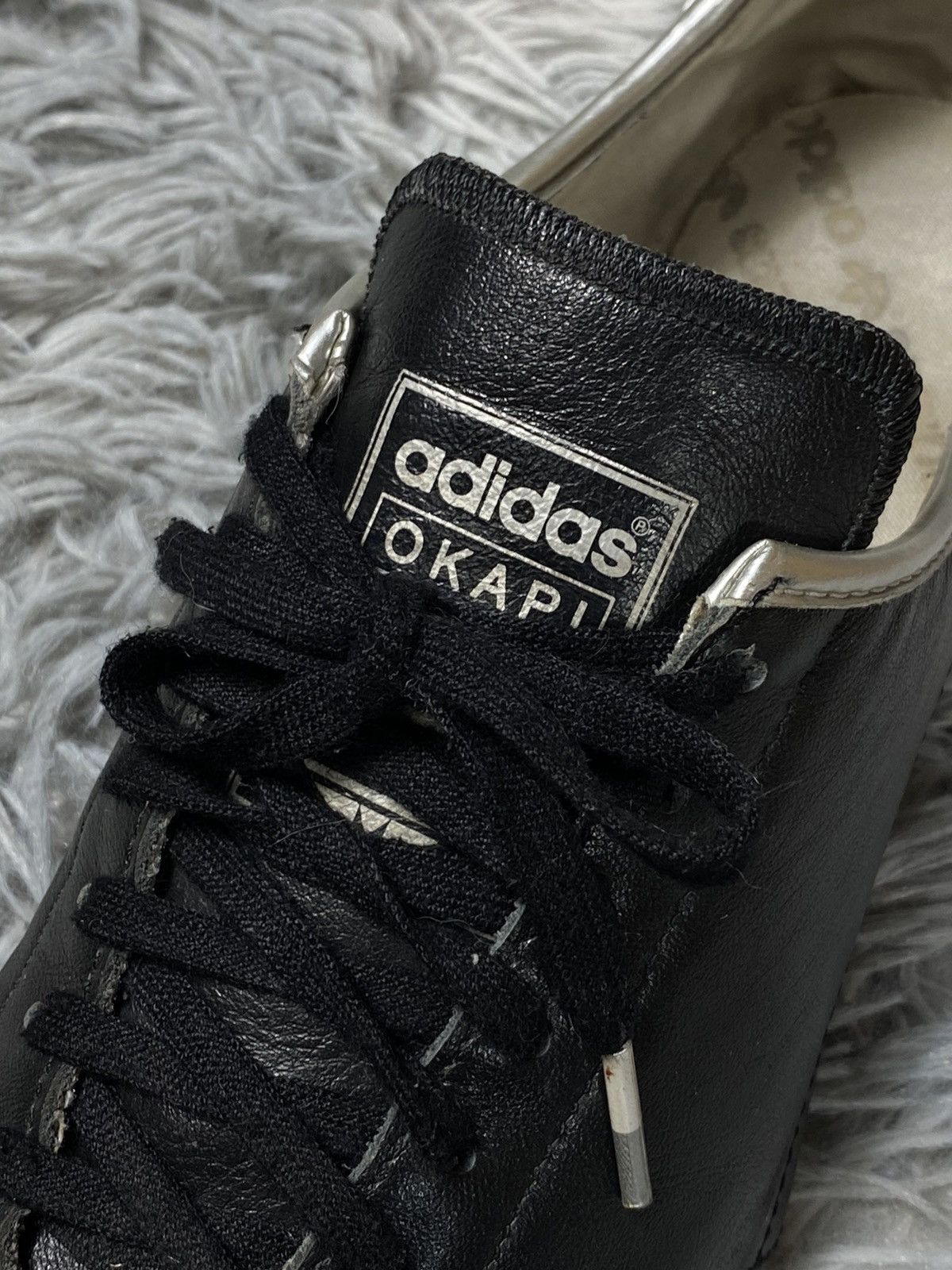 Adidas adidas Okapi Black Leather Sneakers Size 8 Japanese Brand Size US 8 / IT 38 - 3 Thumbnail