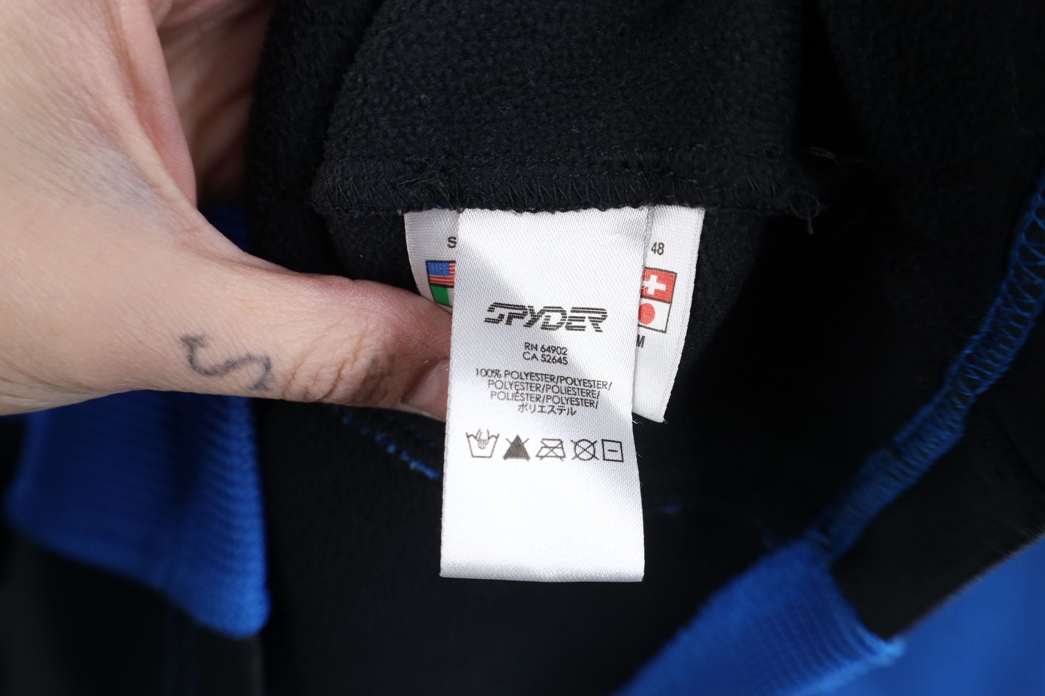 Spyder Spyder Core Knit Fleece Lined Half Zip Pullover Sweater Blue Size US S / EU 44-46 / 1 - 10 Thumbnail