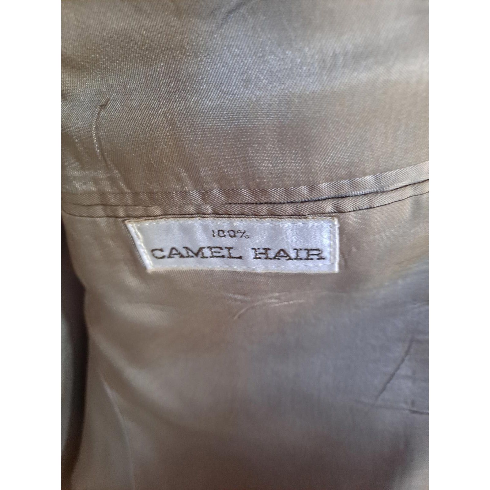 Brooks Brothers Brooks Brothers Tan Plaid 2 Button Blazer 100% Camel Hair Size 46R - 5 Thumbnail