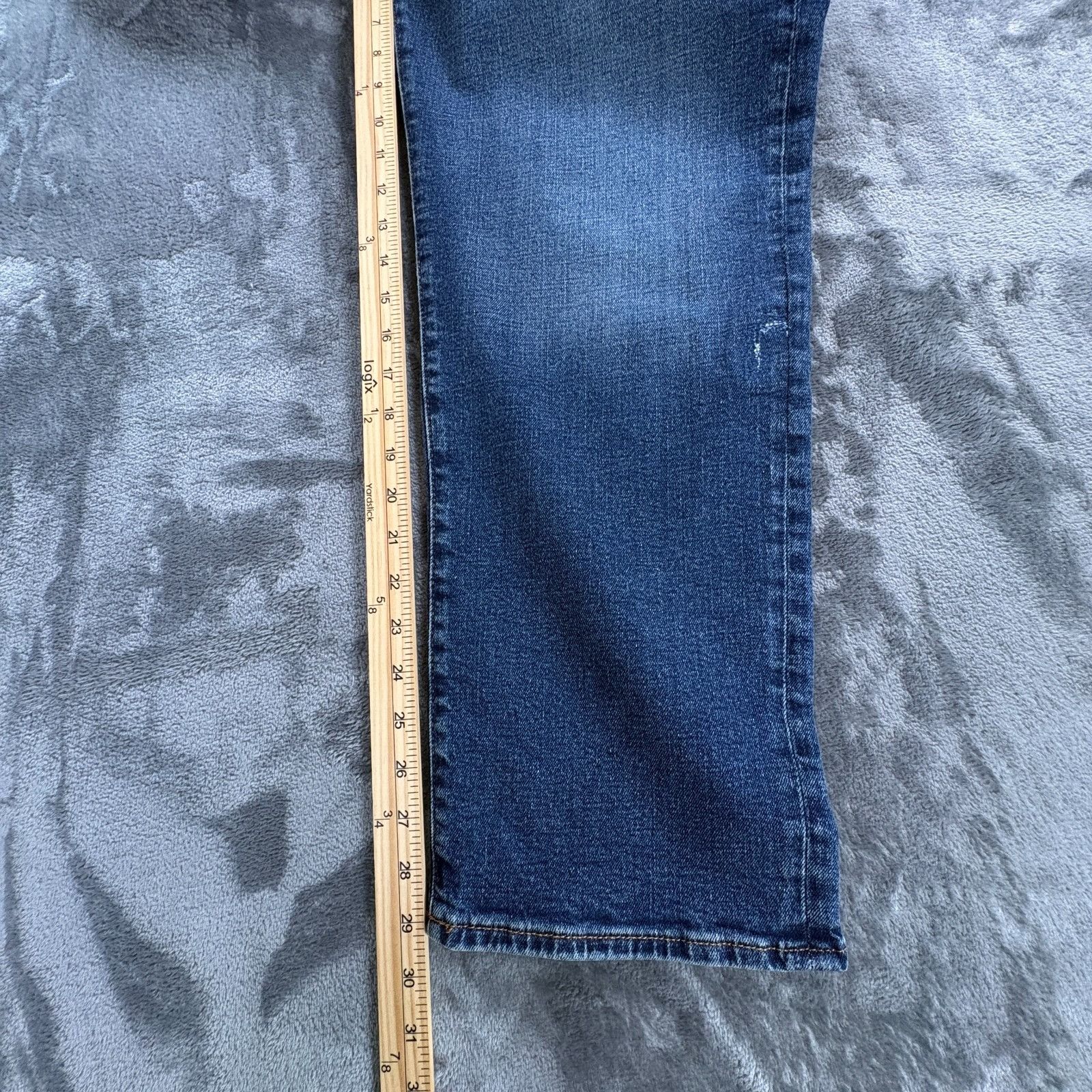 Gap GAP Straight Jeans Mens 36x29 Blue Denim Stretch Classic Fit Size US 36 / EU 52 - 8 Thumbnail