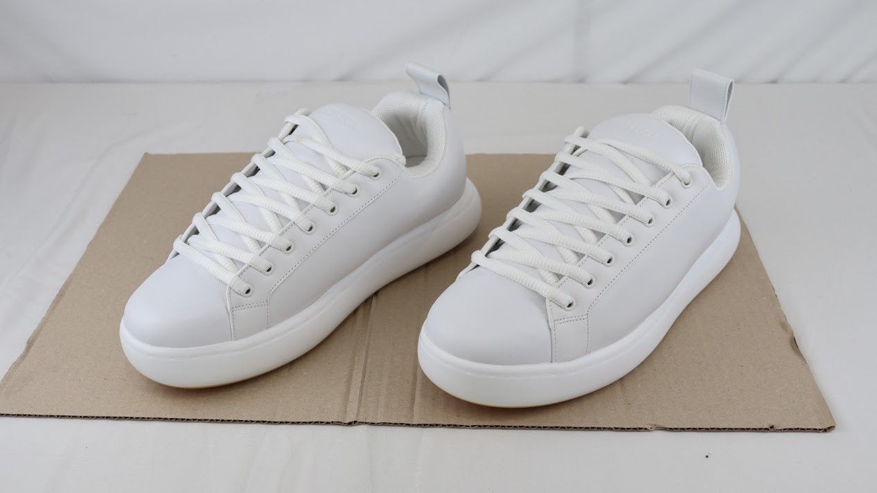 Bottega Veneta o1rshd1 Tennis Calf Rubber Sole Sneaker in Optic White Size US 12 / EU 45 - 8 Thumbnail