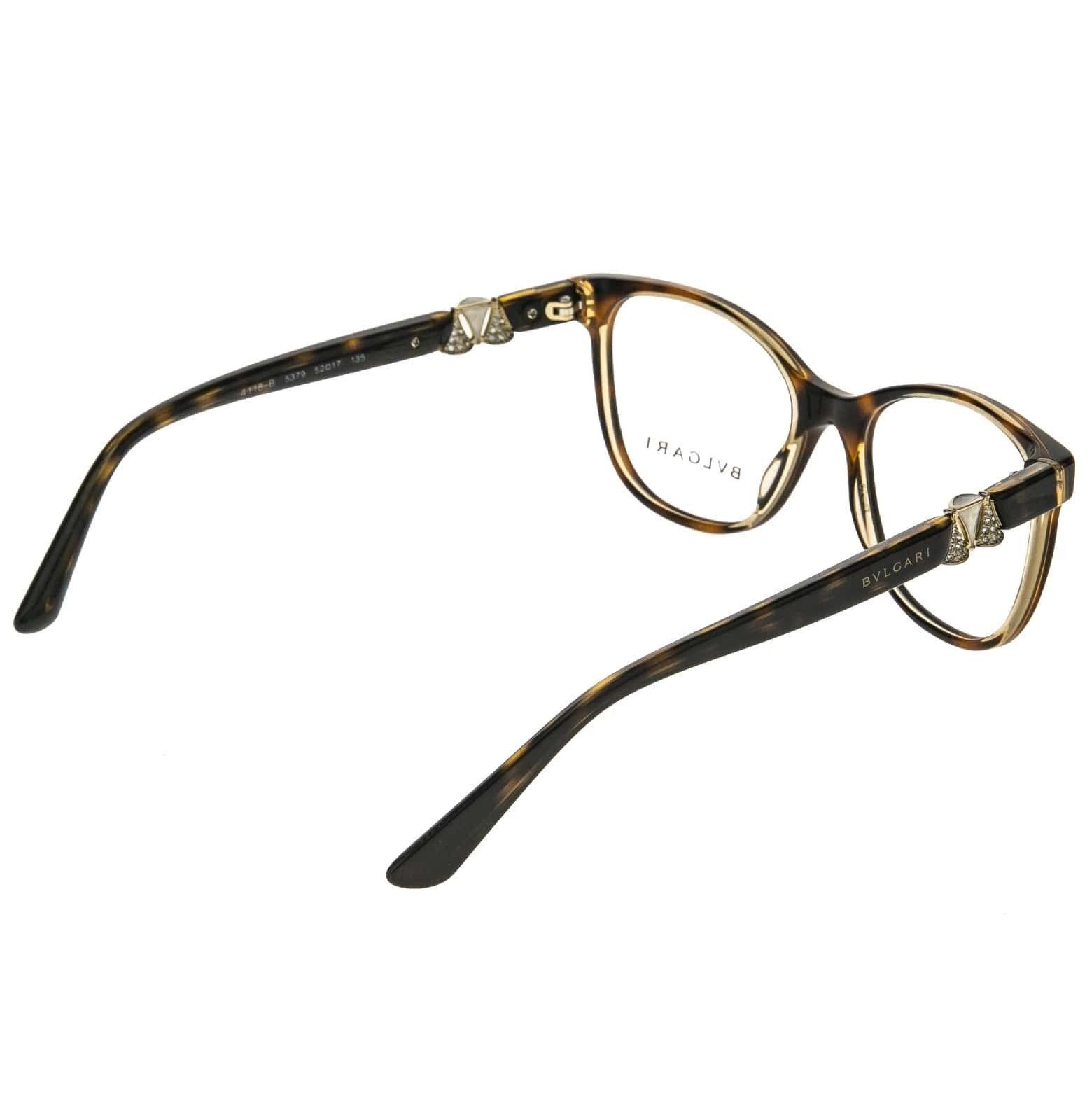 Bvlgari BVLGARI BV4118B Diva 4118 Havana Luxury Eyeglasses Frame Size ONE SIZE - 6 Thumbnail