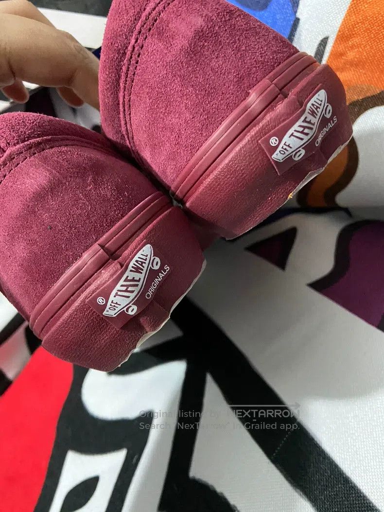 Wtaps Wtaps Burgundy Low-Top Sneakers Size US 9 / EU 42 - 6 Thumbnail