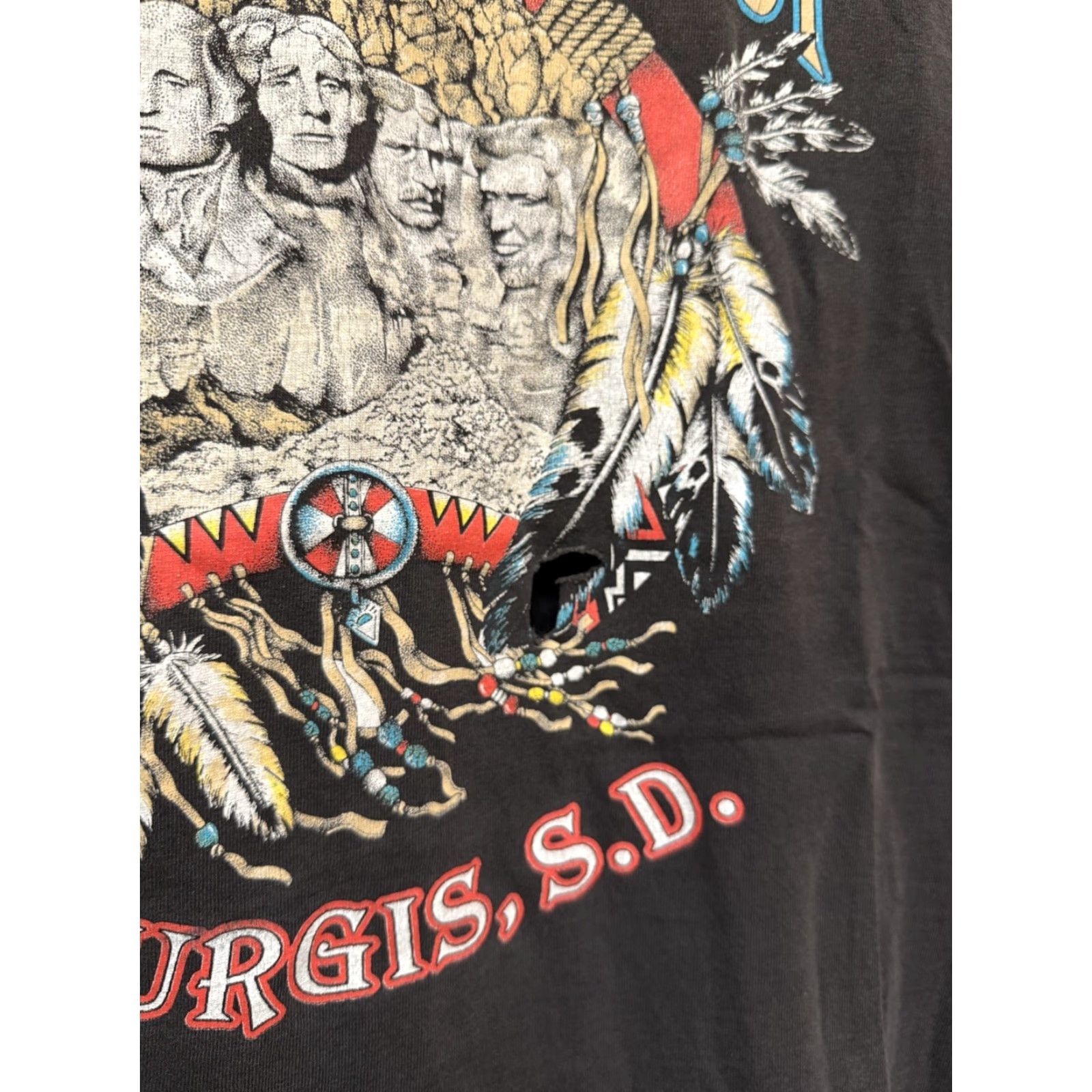 Vintage VINTAGE Sturgis Motorcycle T-Shirt XL Black Men Distressed 2001 Bike Week Biker Tee Men XXL? Size US XL / EU 56 / 4 - 4 Thumbnail