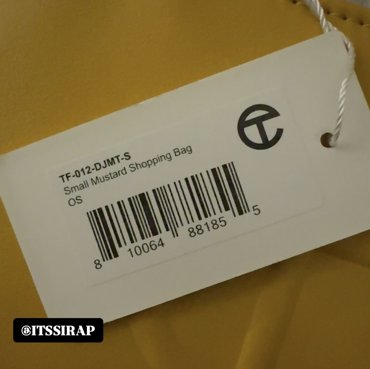 Telfar Telfar - Small Mustard Shopping Bag OS Size ONE SIZE - 4 Thumbnail