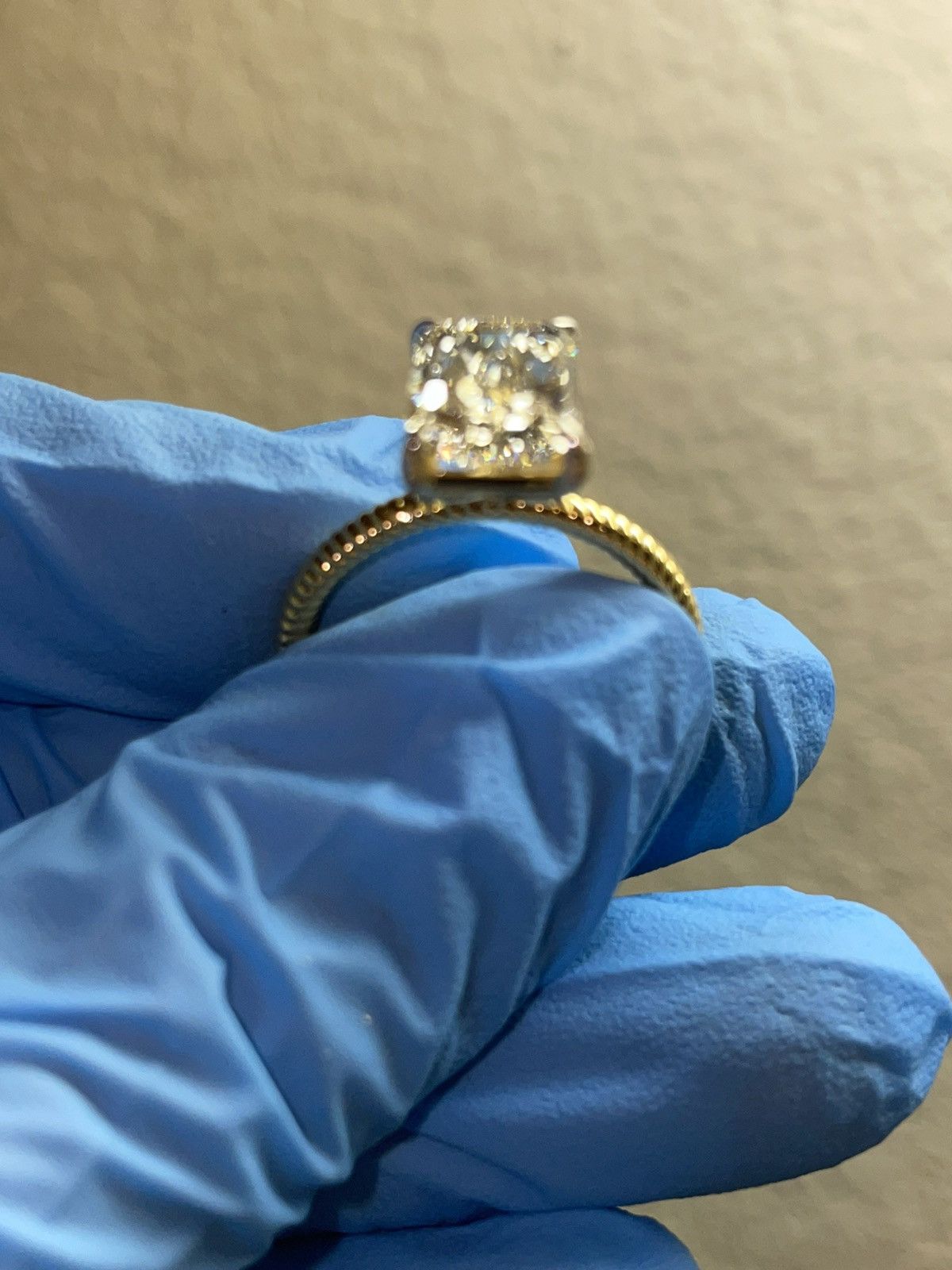 Other 3.01 Ct 14k Gold IGI Certified Radiant Cut Engagement Ring Size ONE SIZE - 3 Thumbnail