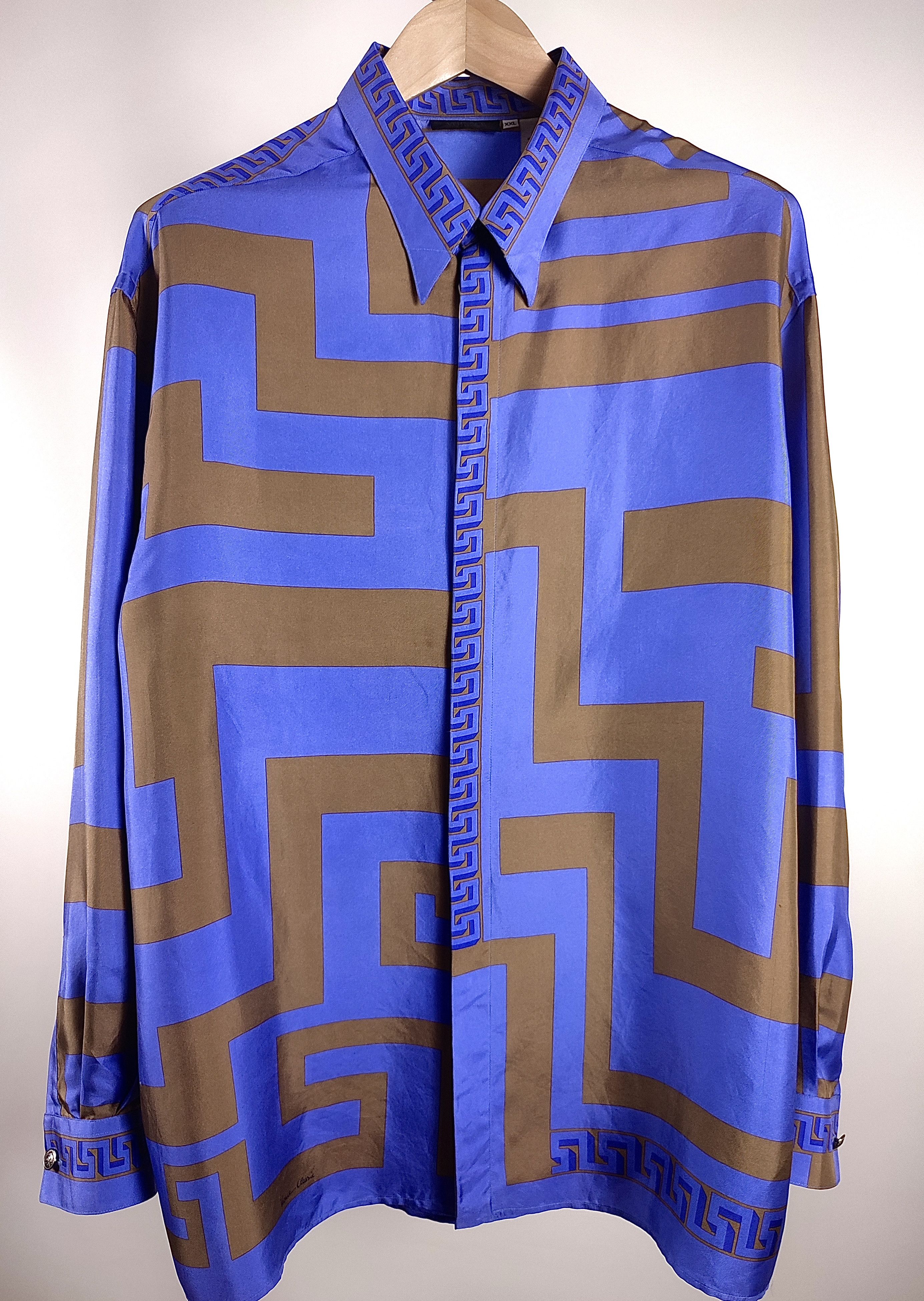 Versace Versace Silk Multicolor Full Print Shirt Size US XL / EU 56 / 4 - 9 Thumbnail
