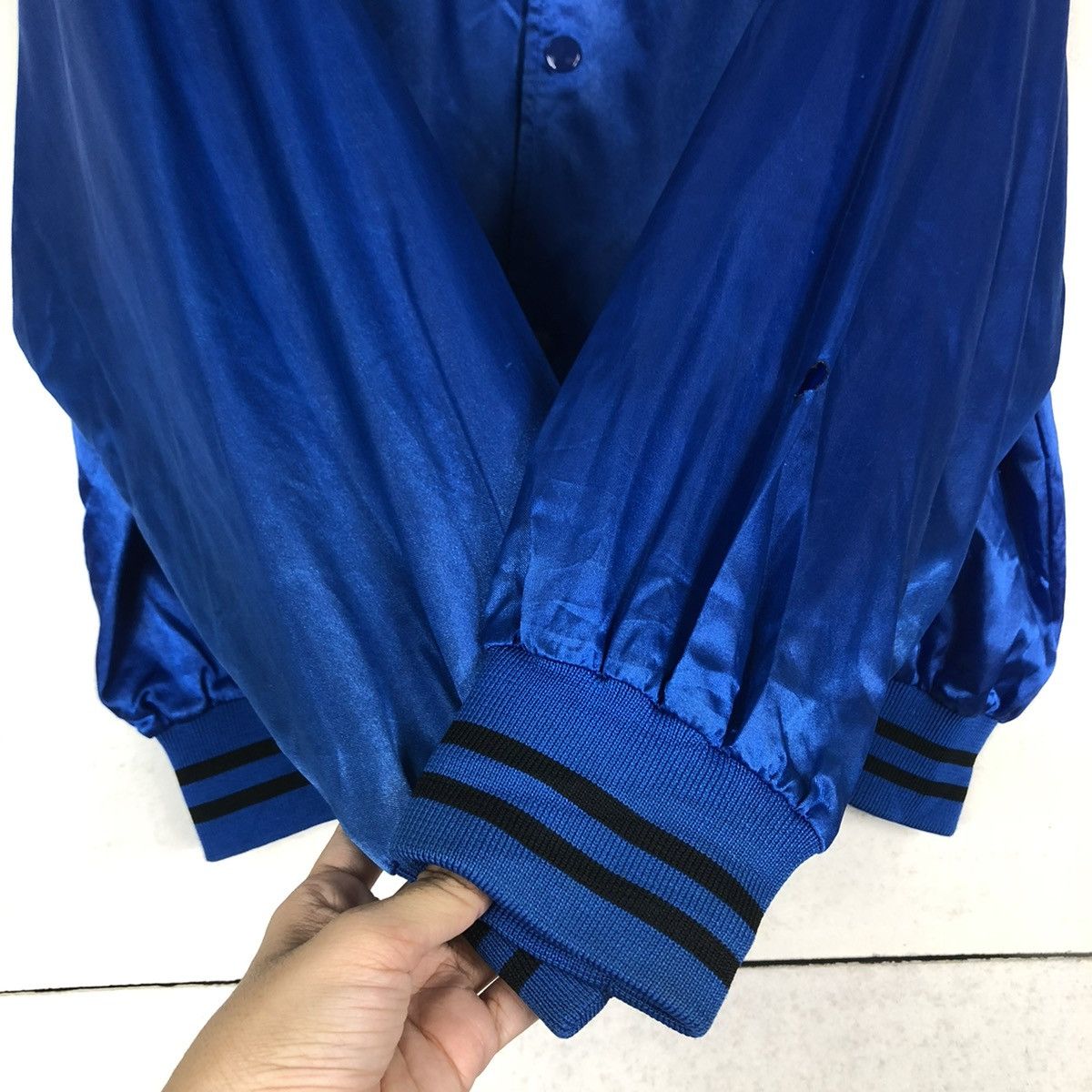 Japanese Brand 🔥VINTAGE BOMBER JACKET SATIN JJ LEAGUE MIZUNO BIG LOGO Size US M / EU 48-50 / 2 - 15 Thumbnail