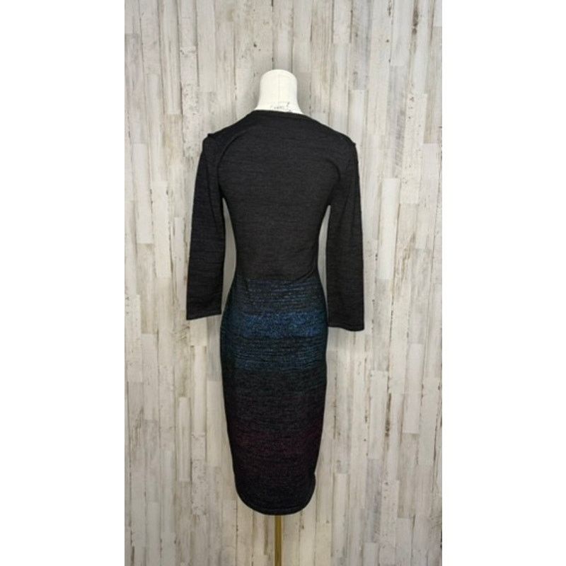 Trina Turk Trina Turk Women's Black Space-Dye Ombre Sweater Dress Size S / US 4 / IT 40 - 4 Thumbnail