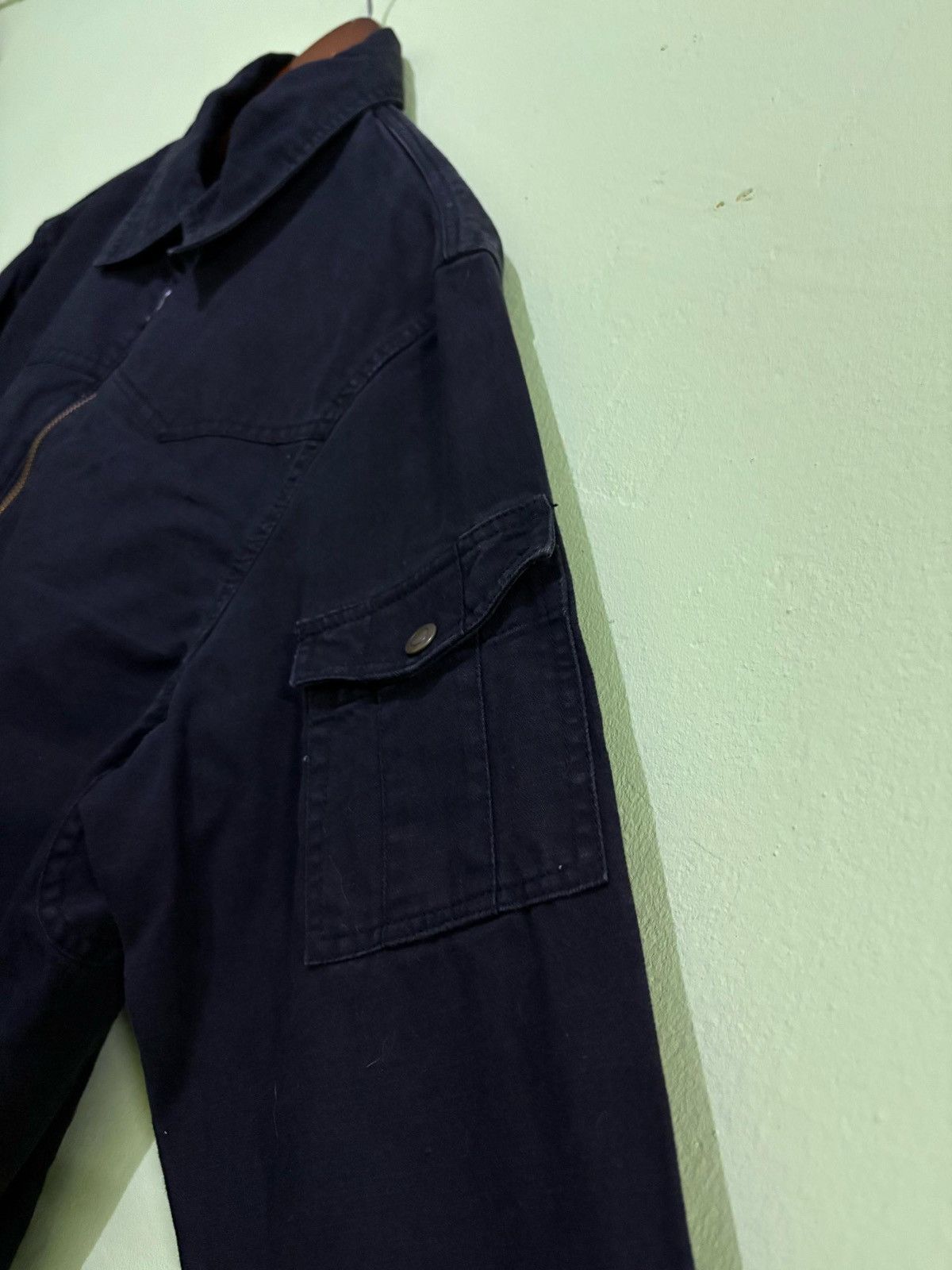Japanese Brand × Kansai Yamamoto Kansai Jeans Light Jacket Bomber Jacket Black Color Design Size US L / EU 52-54 / 3 - 4 Thumbnail
