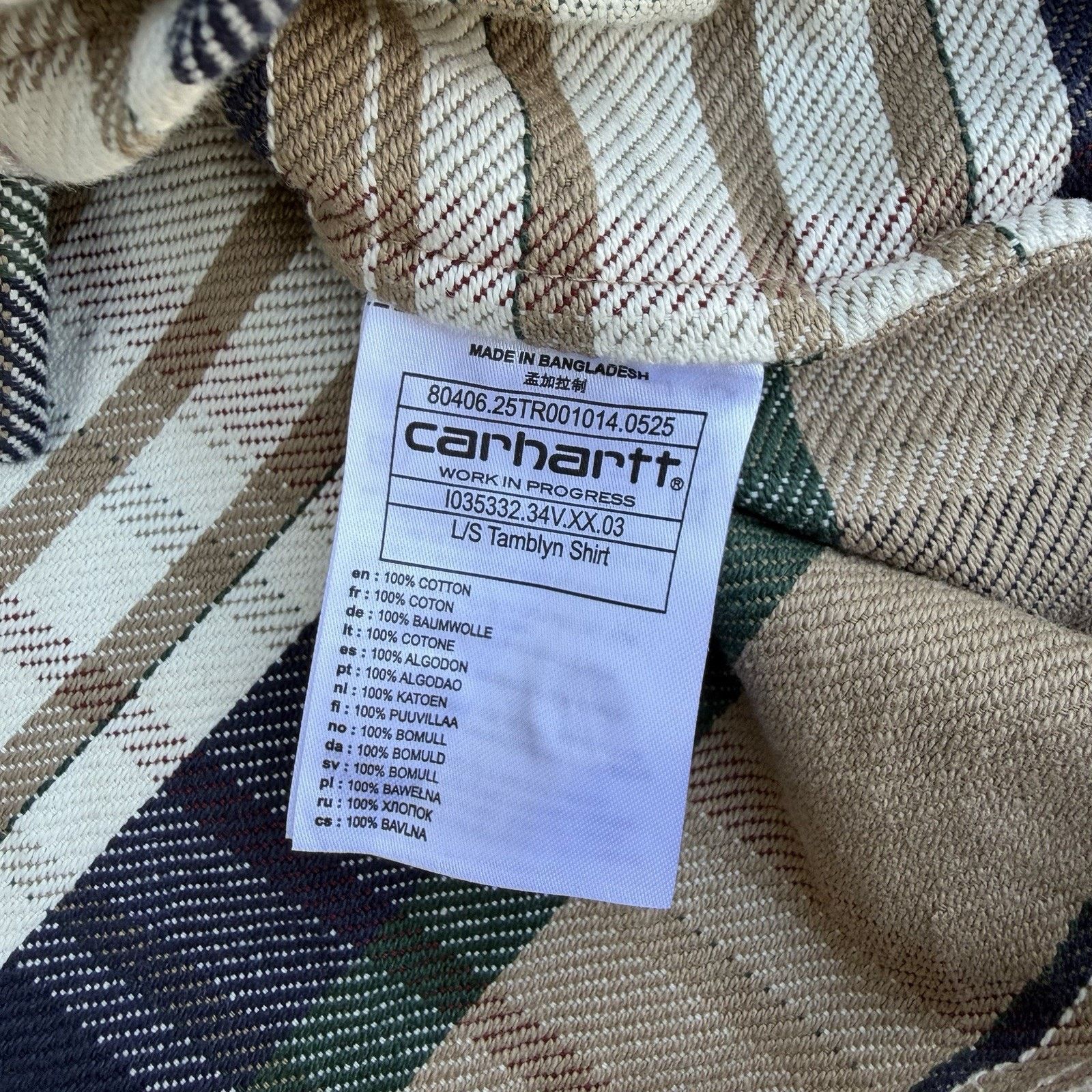 Carhartt × Carhartt Wip Carhartt WIP Work In Progress Plaid Tamblyn Flannel Shirt Size US M / EU 48-50 / 2 - 5 Thumbnail