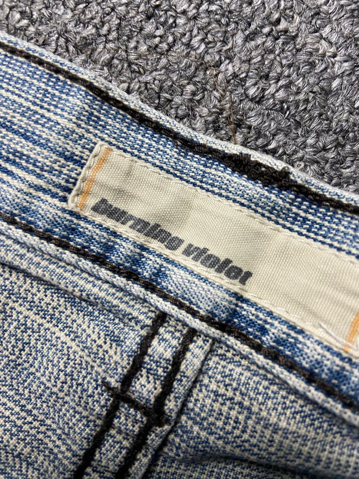 Japanese Brand Burning Violet Hickory Stripe Denim Jeans (162) Size US 31 - 3 Thumbnail