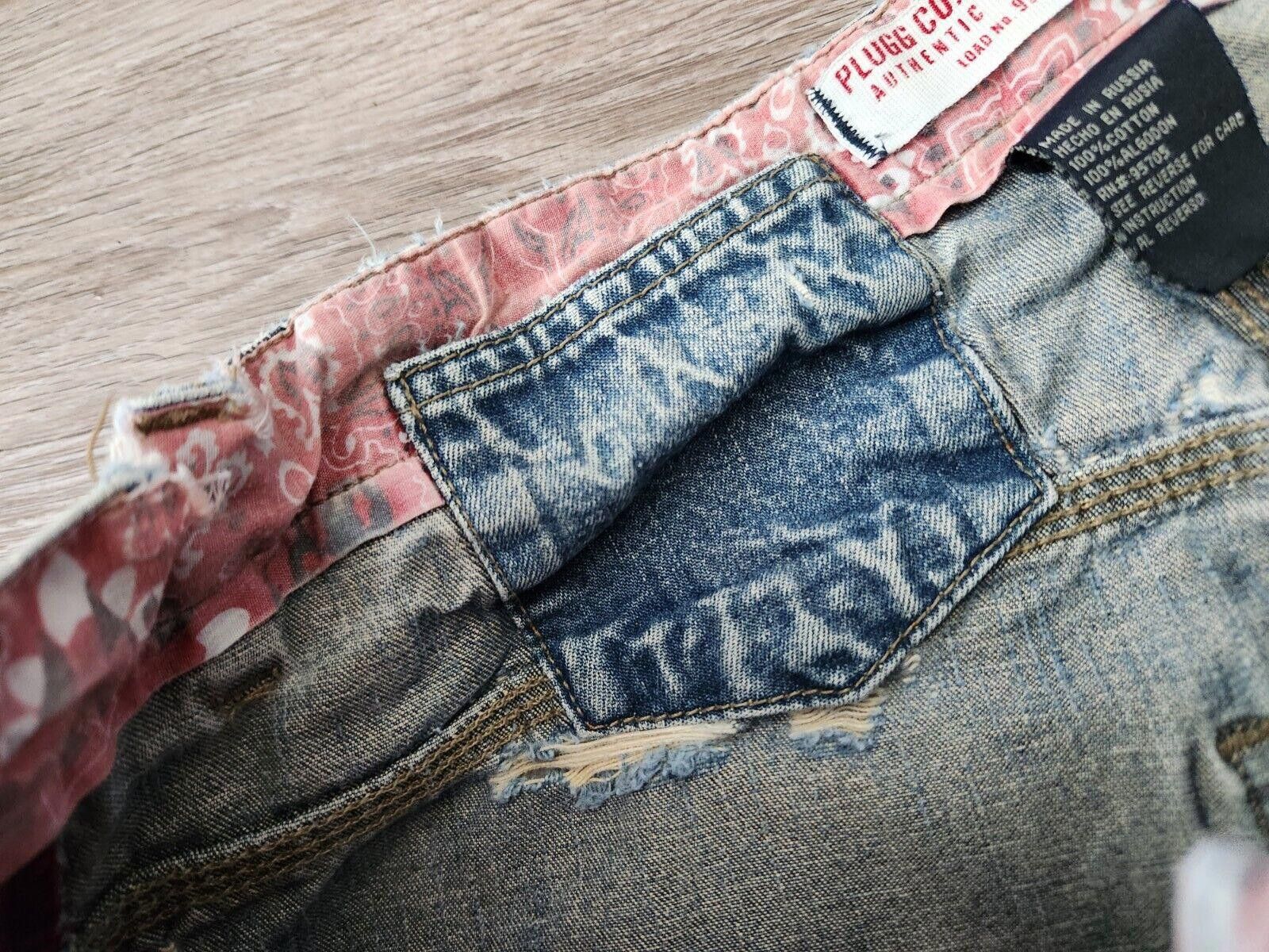 Designer Plugg Co Pants 32 / 30 Jnco Y2k Jeans Wide baggy Cargo Size US 32 / EU 48 - 4 Thumbnail