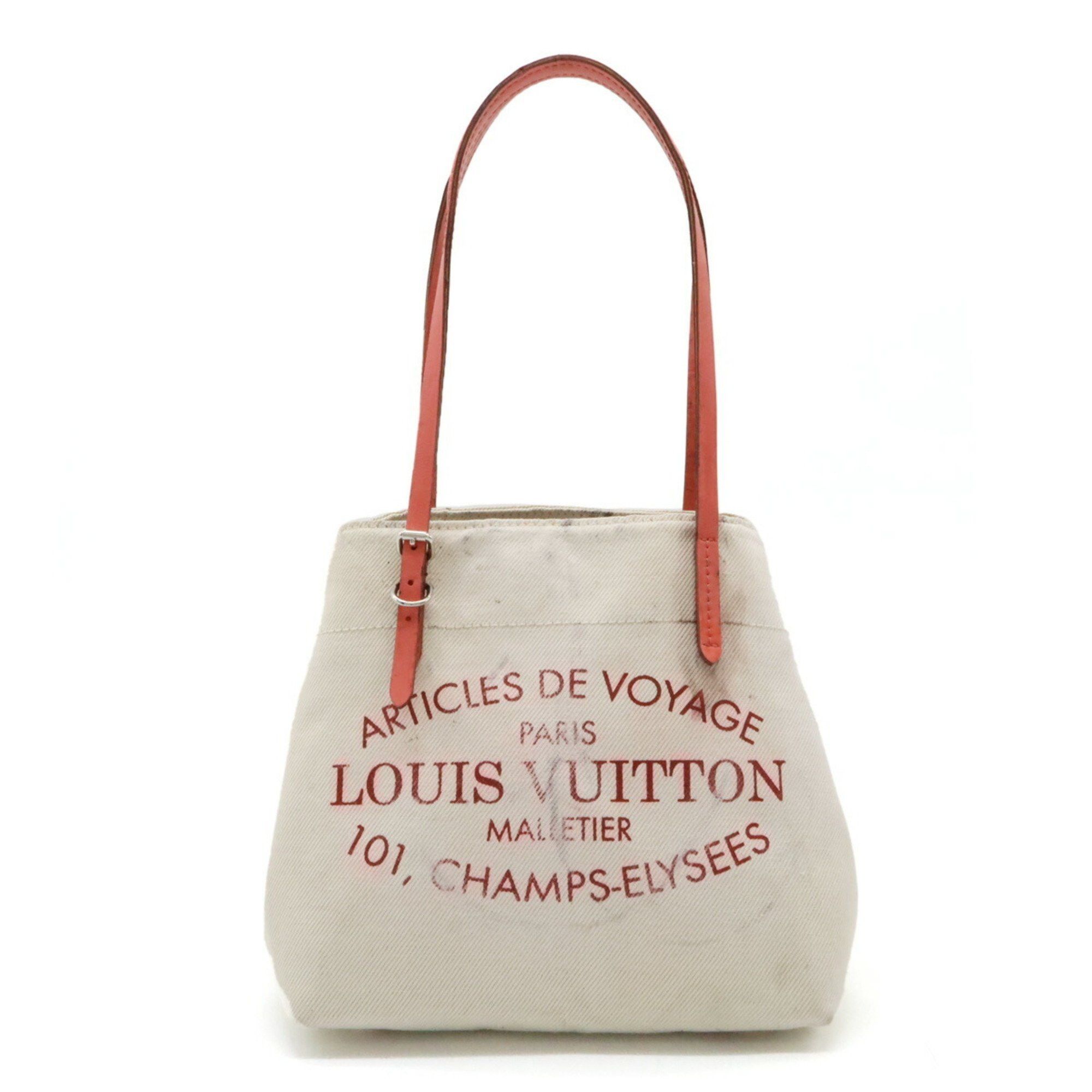 Louis Vuitton 2014 Summer Collection Cabas Pm Tote Bag Shoulder Canvas Leather Corail Pink M94505, Women's
