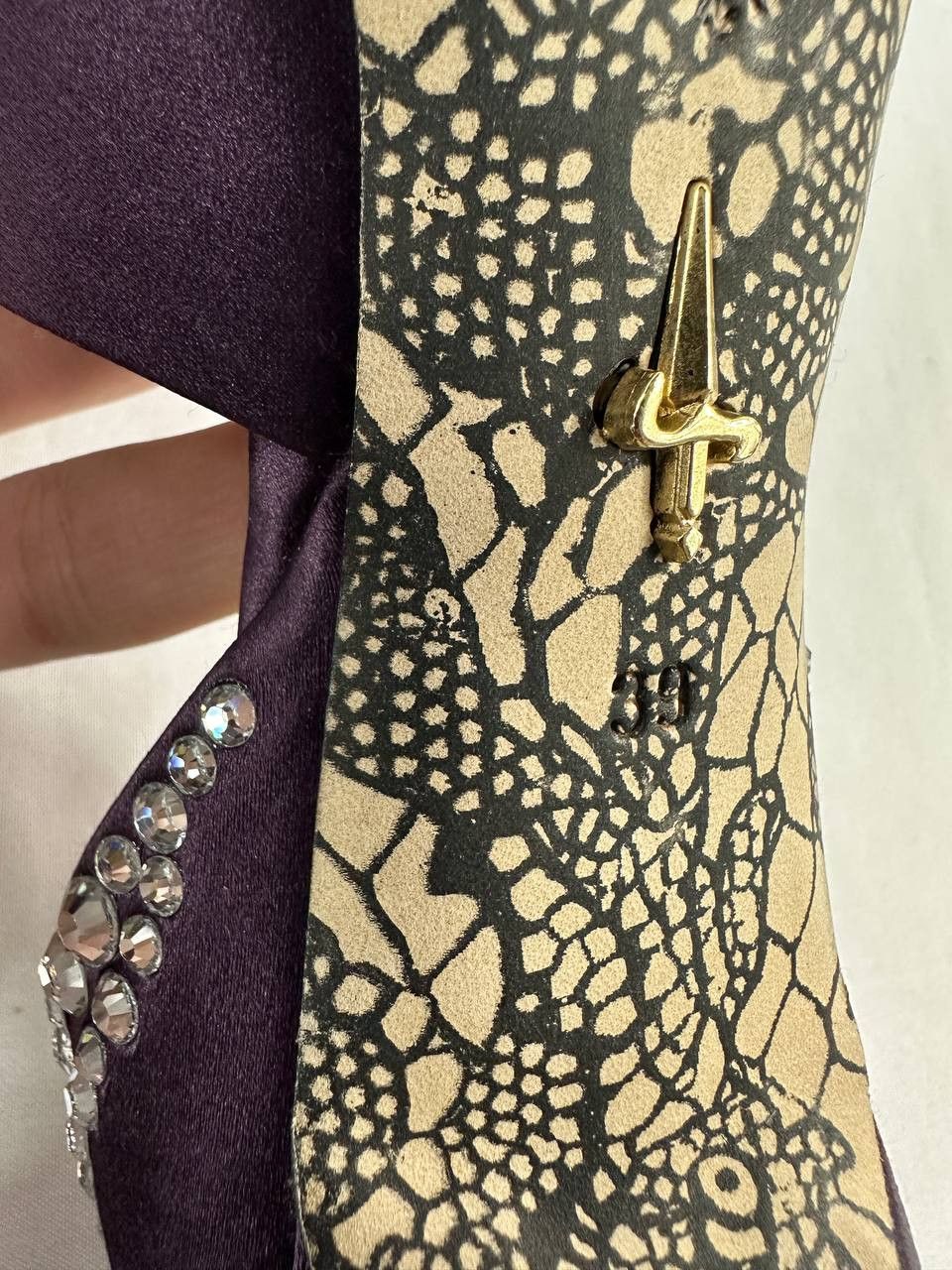 Paciotti Cesare Paciotti Silk Purple Pump Heels Size US 11.5 / IT 41.5 - 12 Thumbnail