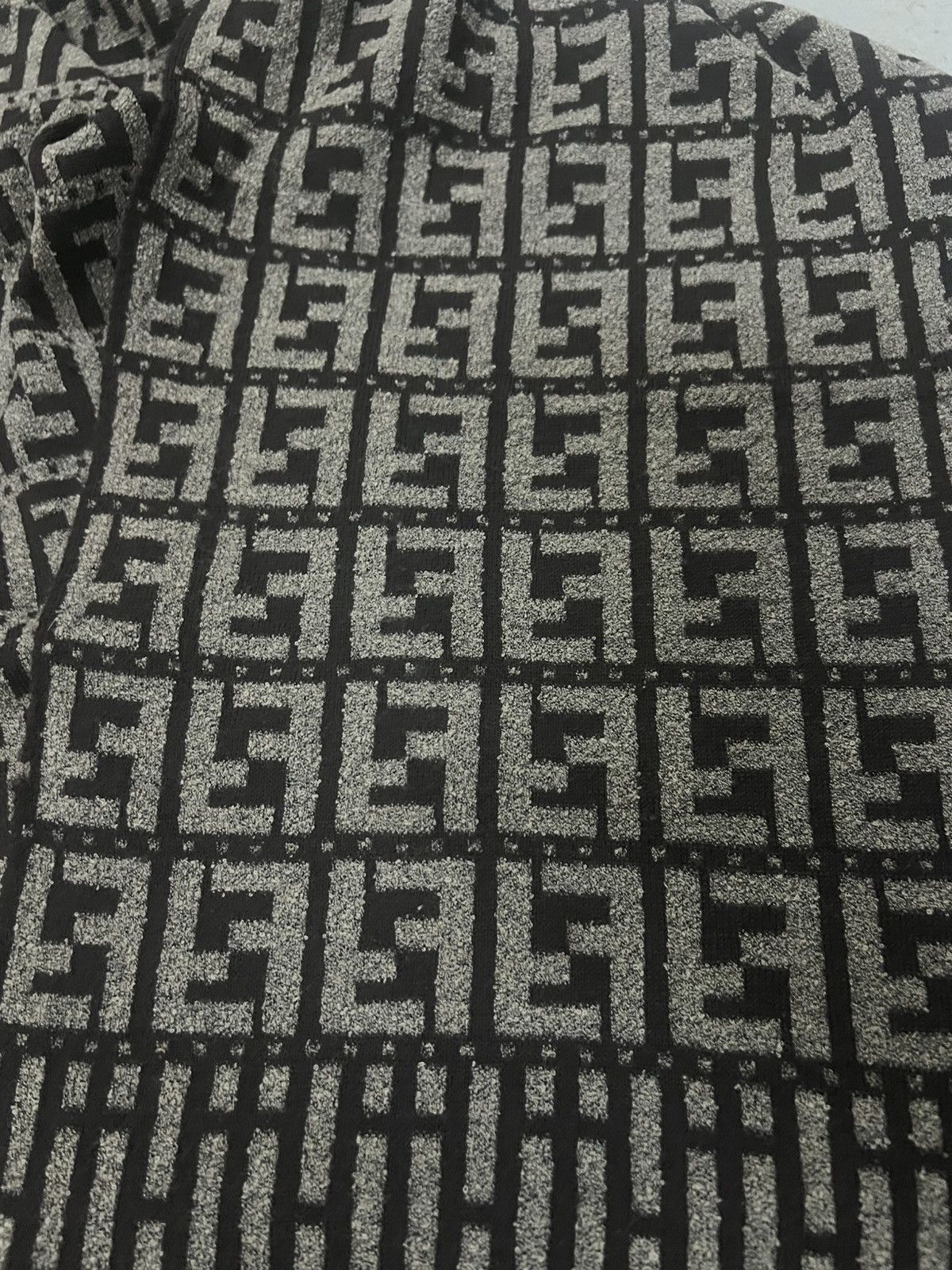 Fendi FENDI Zucca Monogram Wool Scarf Brown Vintage Size ONE SIZE - 6 Thumbnail