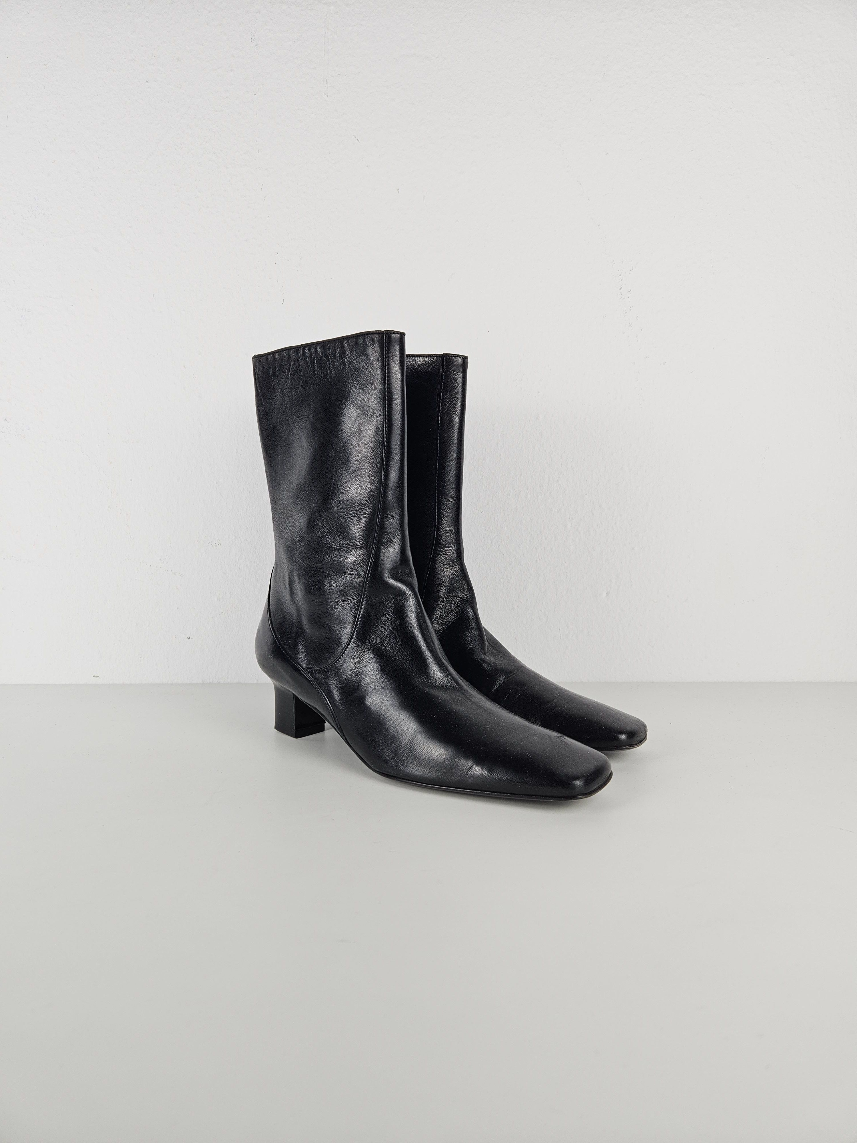Cole Haan Cole Haan square toe side zip ankle boots Size US 6.5 / IT 36.5 - 4 Thumbnail