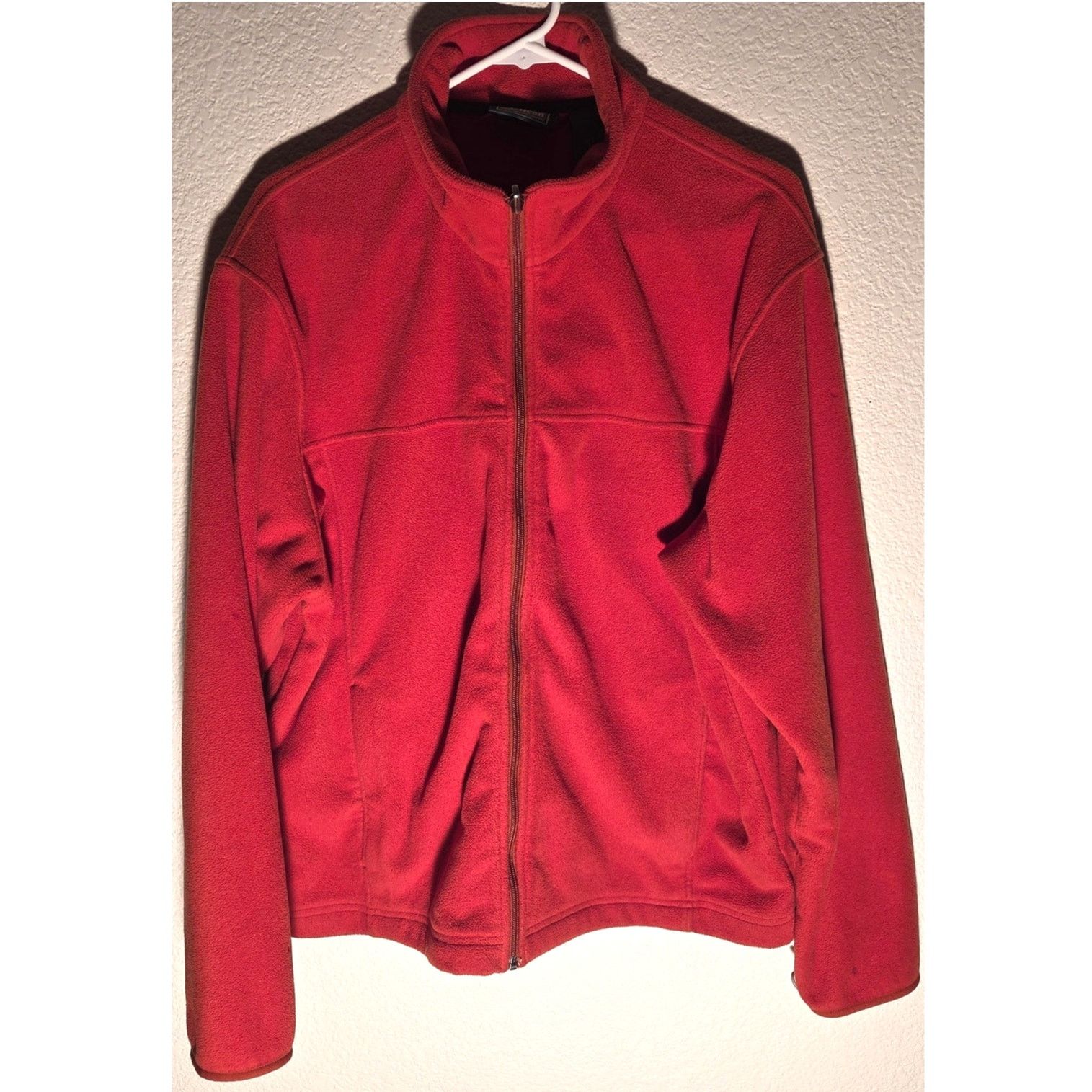 L.L. Bean L.L. Bean Burnt Orange Full Zip Fleece Sweater - Men's Large Size US L / EU 52-54 / 3 - 2 Thumbnail