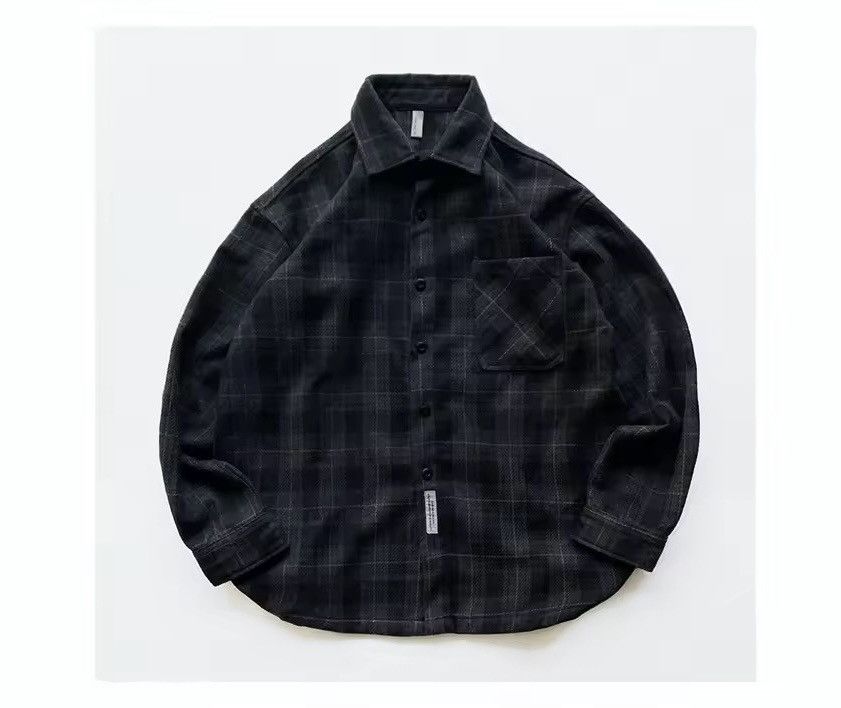 Japanese Brand × Vintage American Streetwear Loose Thick Plaid Shirt Y2k Size US XXL / EU 58 / 5 - 3 Thumbnail