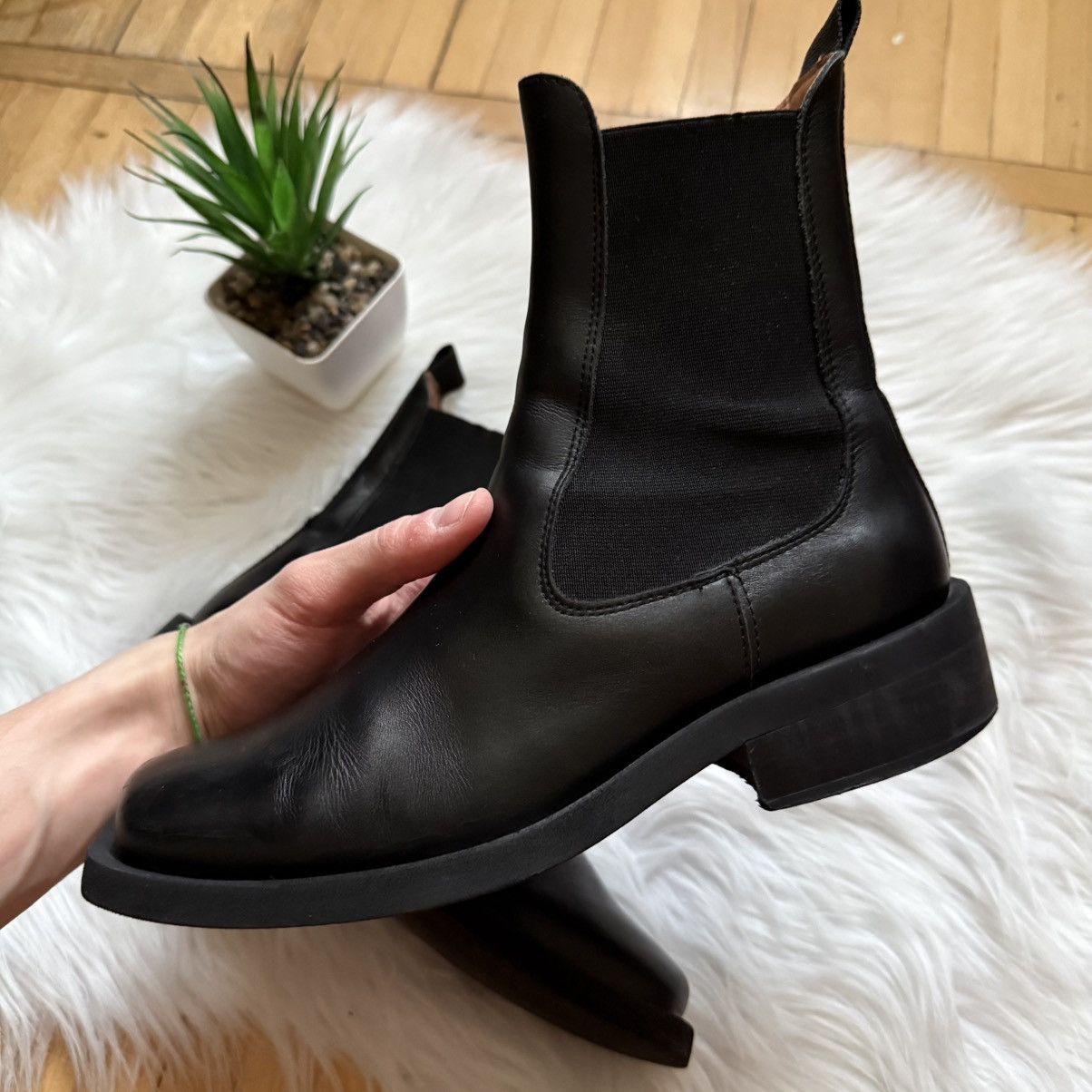 Ganni Ganni Square Toe Chelsea Boots Size US 9 / IT 39 - 10 Thumbnail
