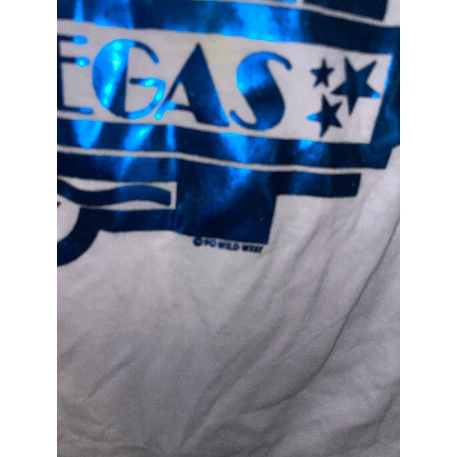 Jerzees Vintage Las Vegas Shirt Blue Casino Nevada White S Tee Size US S / EU 44-46 / 1 - 7 Thumbnail