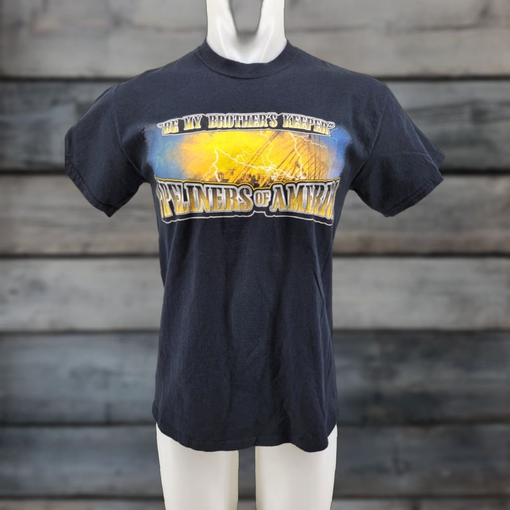 Gildan Pipeliners of Ameria Men's Shirt Size Medium Black T-Shirt Short Sleeve Gildan Regular Size US M / EU 48-50 / 2 - 1 Thumbnail