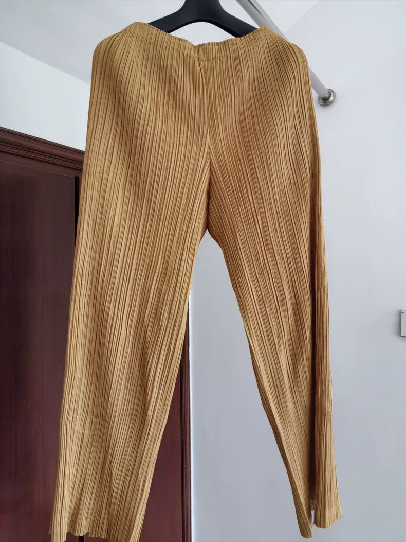 Issey Miyake issey miyake size:3 Brown trousers 2505-Nextarrow Size US 26 / EU 42 - 1 Thumbnail