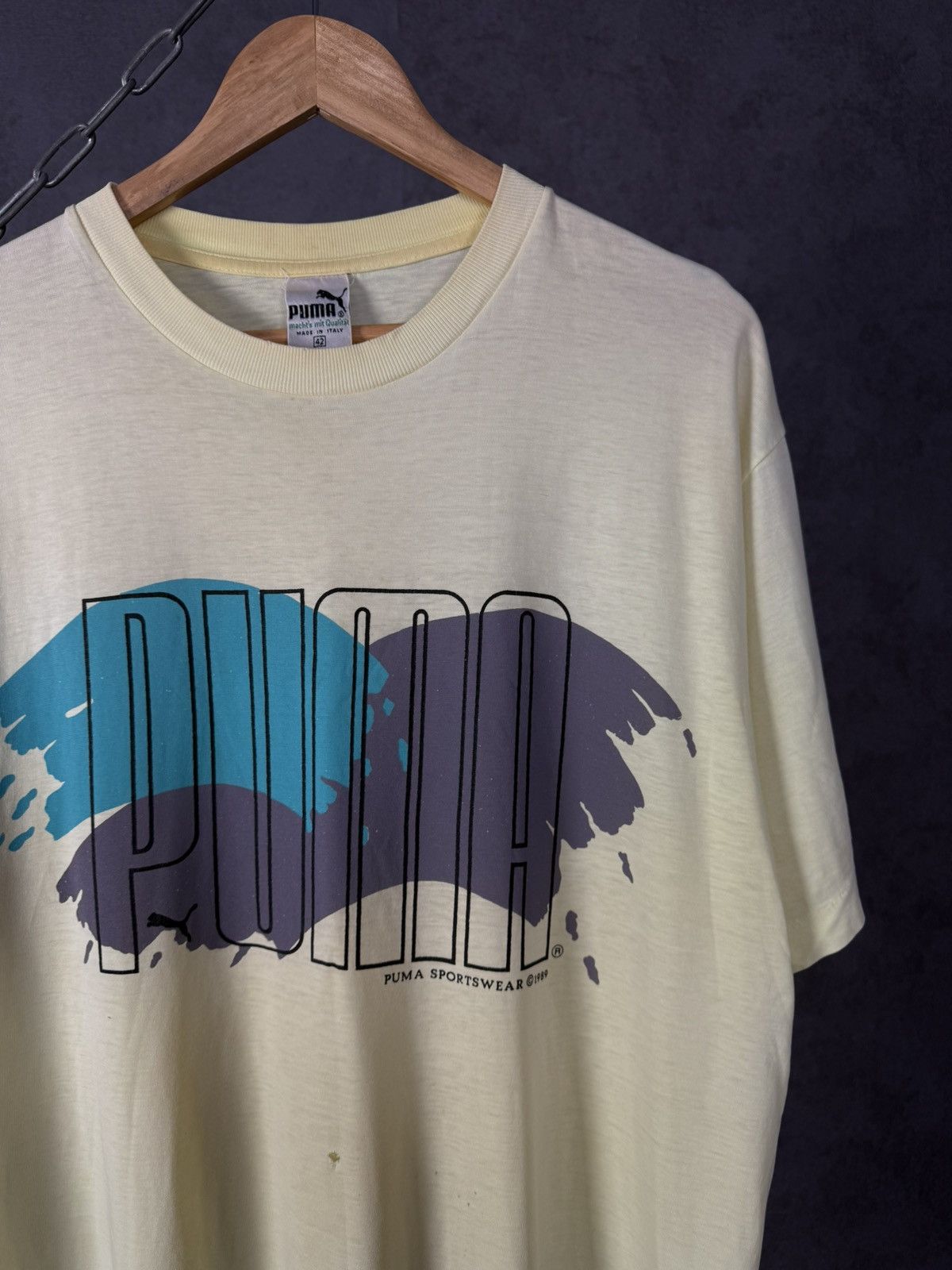 Puma Puma vintage 1989 sportwear tee Size US XL / EU 56 / 4 - 2 Thumbnail