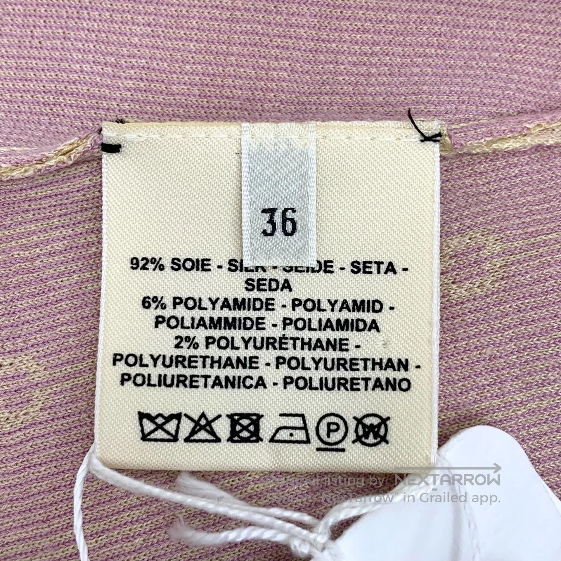 Hermes Hermes Yellow Buckle Embroidered Mulberry Silk Short Sleev Size XS / US 0-2 / IT 36-38 - 7 Thumbnail