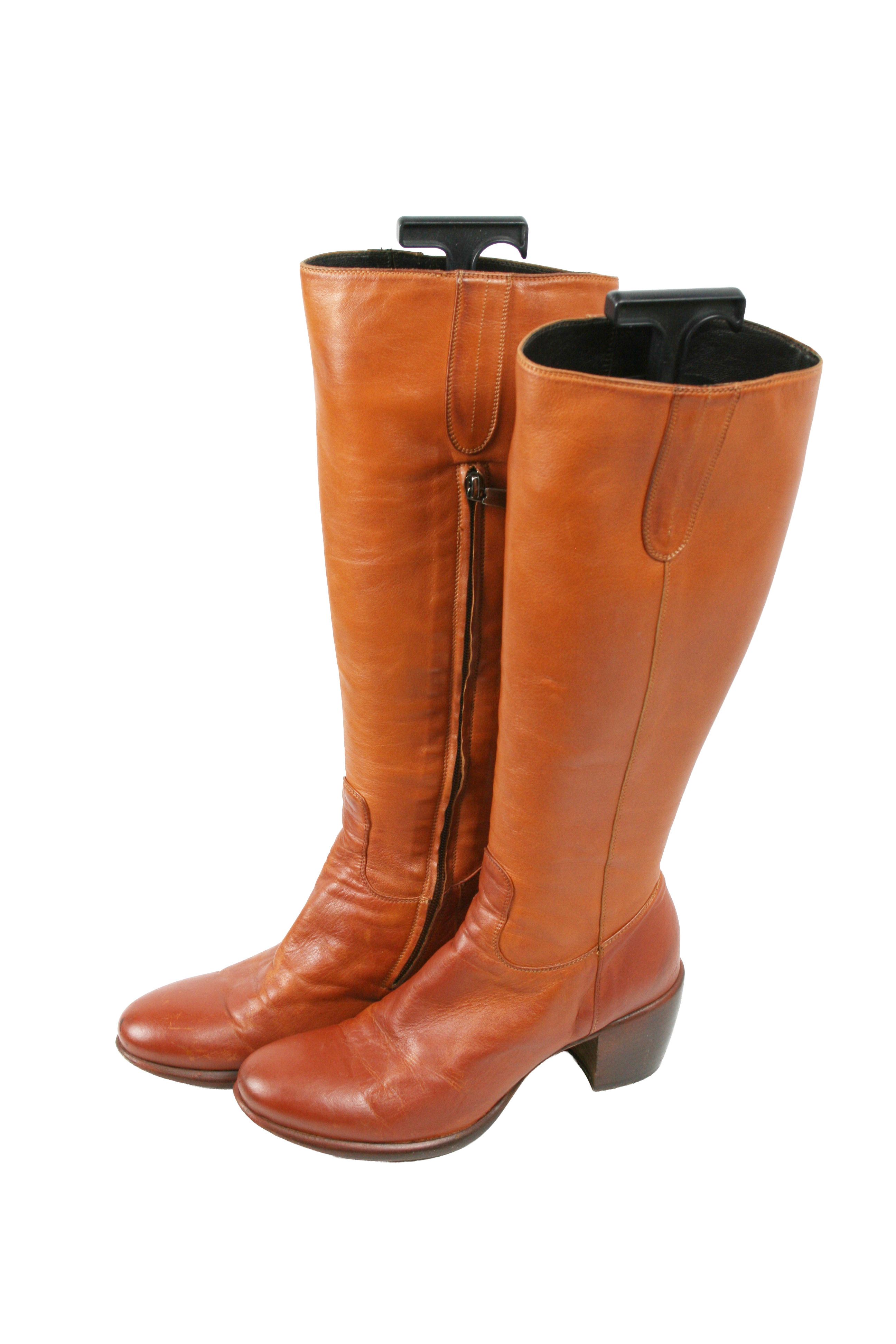 Principe Principe Di Bologna 00S Knee High Riding Boots Vintage Size US 6 / IT 36 - 3 Thumbnail