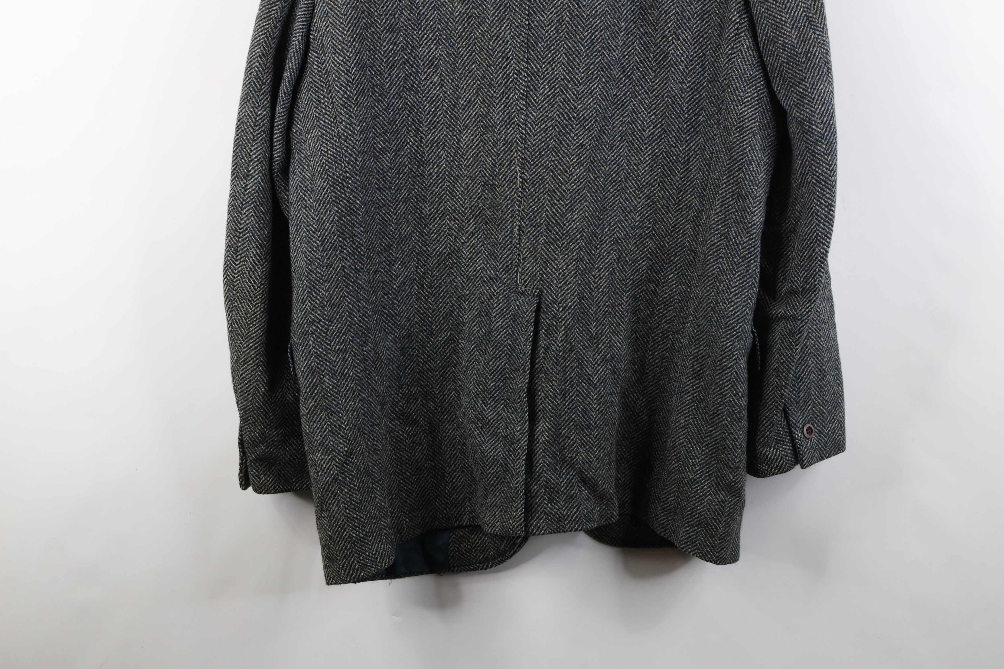 Vintage Vintage 70s Streetwear Tweed Herringbone Blazer Jacket USA Size US XL / EU 56 / 4 - 14 Thumbnail
