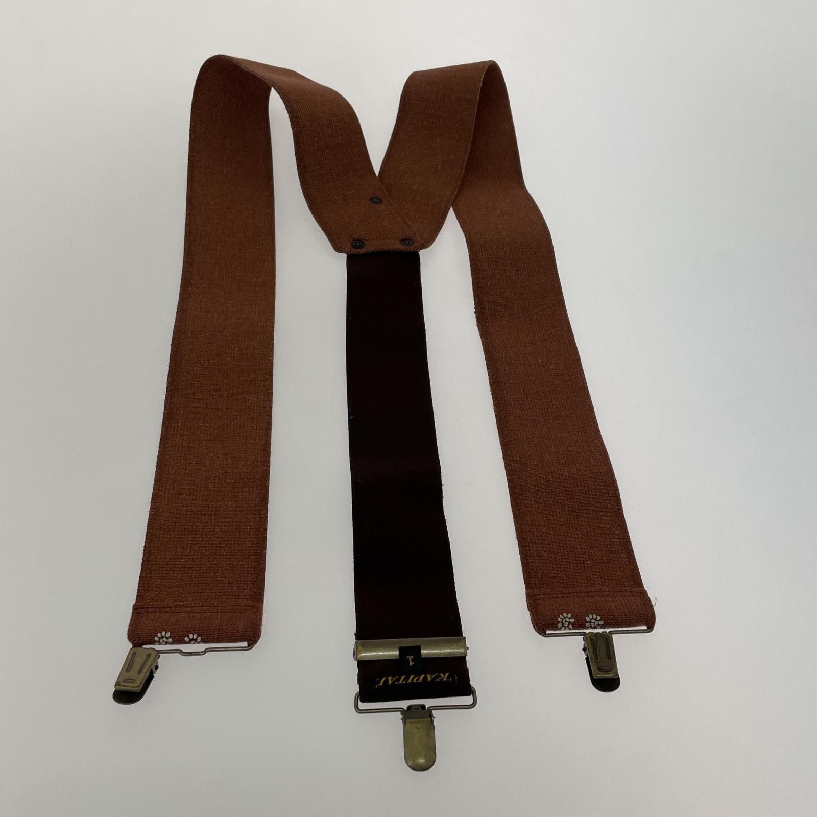 Kapital KAPITAL Native Pattern Suspenders Brown One Size Size ONE SIZE - 2 Thumbnail