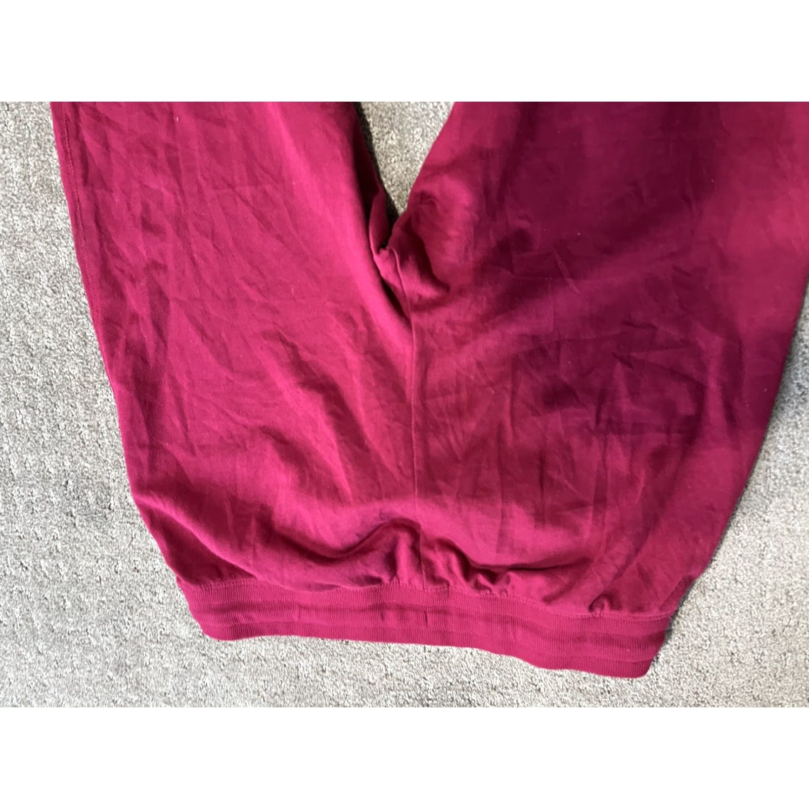 Gap Vintage Gap Women’s Tapered Jersey Pants M Red Activewear Lounge Joggers Size 32" / US 10 / IT 46 - 4 Thumbnail