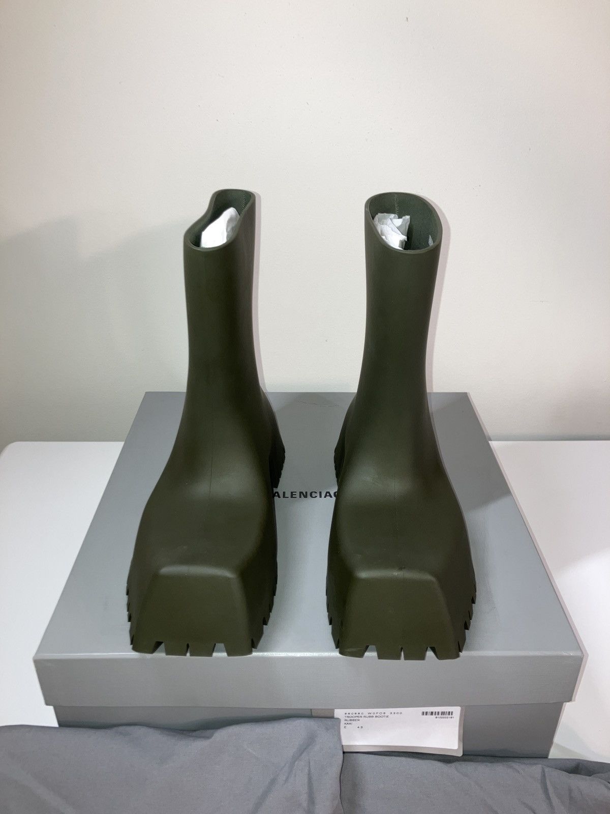 Balenciaga Trooper Rubber Boots Like New Size US 10 / EU 43 - 3 Thumbnail